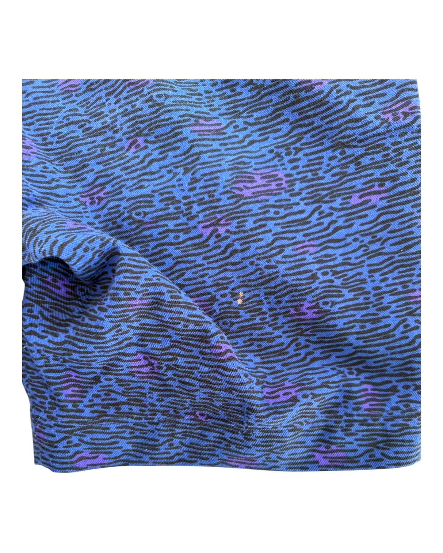 Vintage Kenzo Zebra Print Blue Shorts