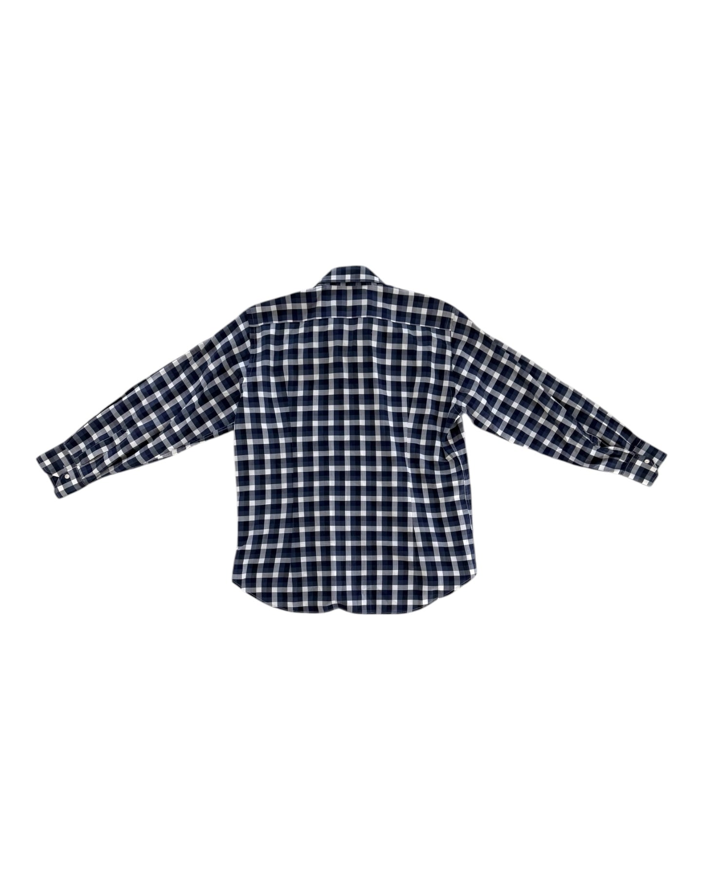 Pre-Loved Etro Navy Blue Plaid Shirt