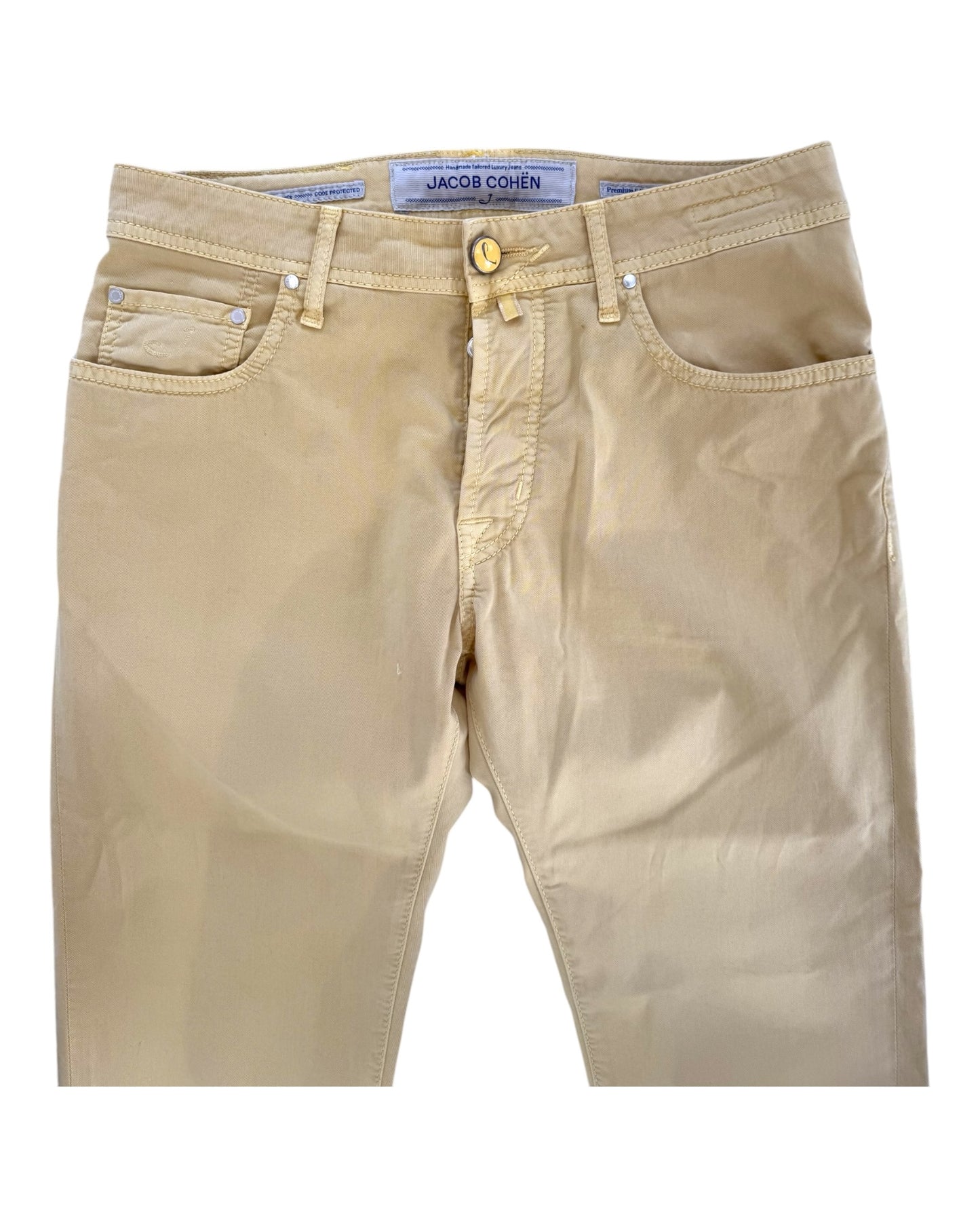 Pre-Loved Jacob Cohën Yellow Chino Pants
