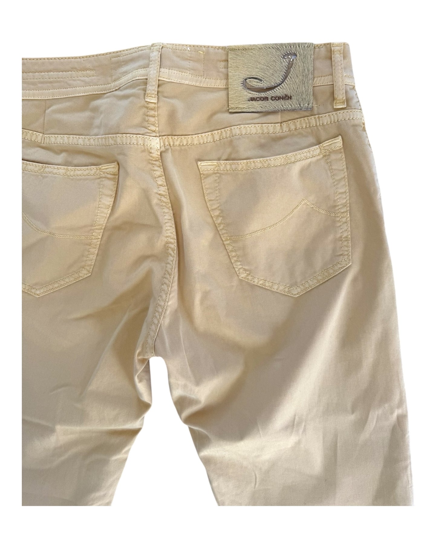 Pre-Loved Jacob Cohën Yellow Chino Pants