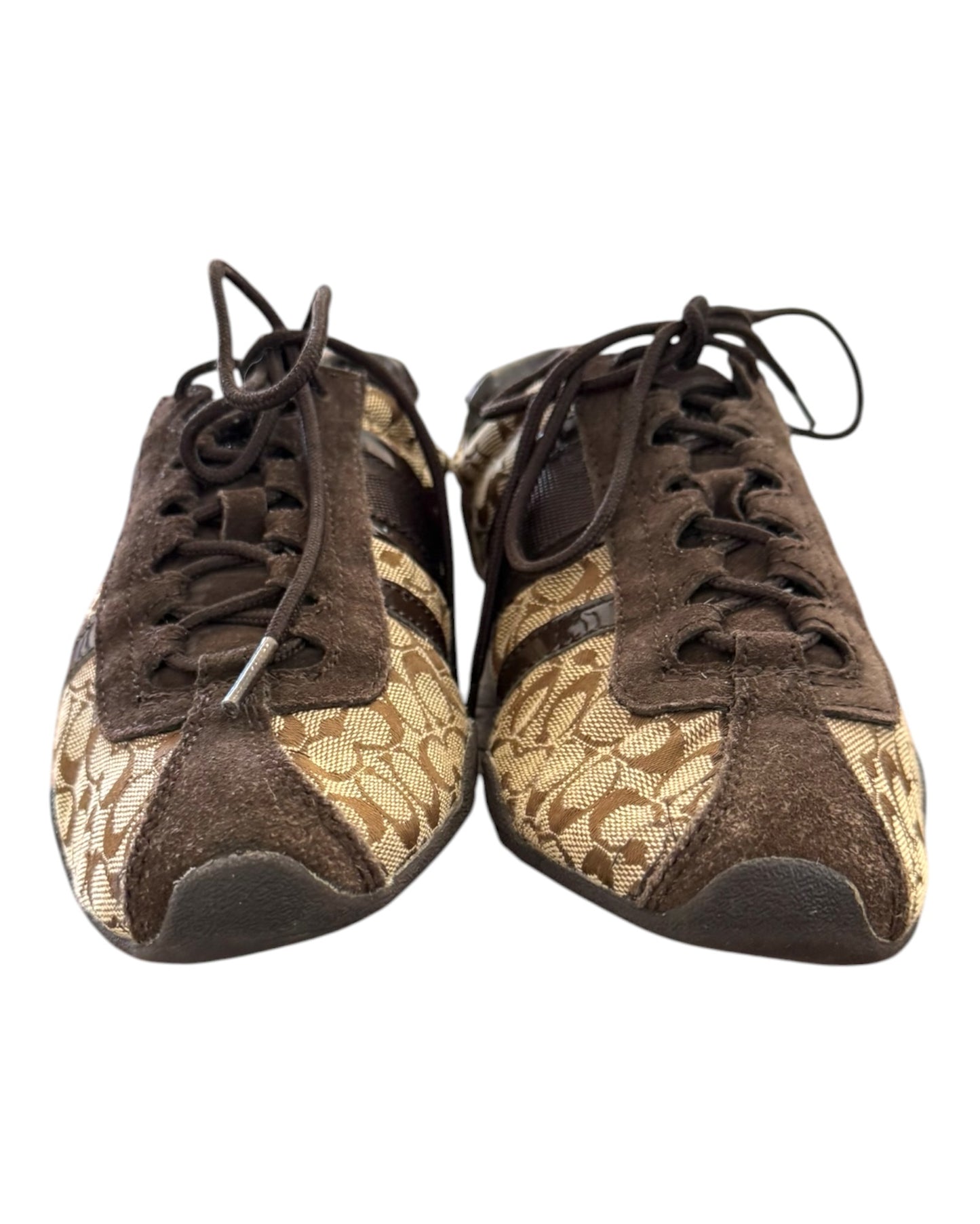 Vintage Coach Brown Logo Sneakers