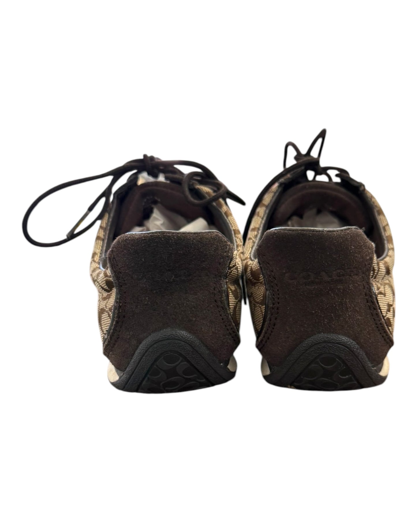 Vintage Coach Brown Logo Sneakers