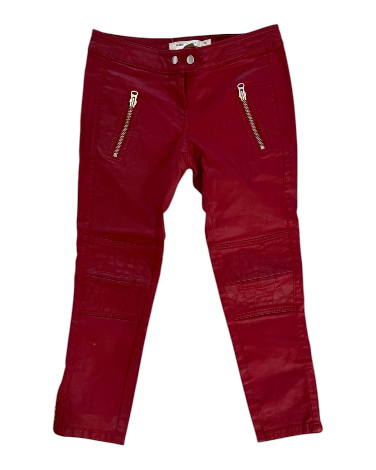 Pre-Loved Isabel Marant X H&M Red Moto Pants
