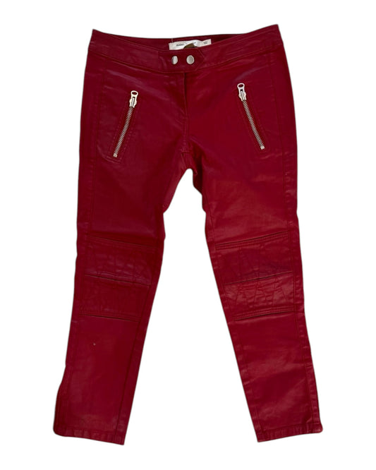 Pre-Loved Isabel Marant X H&M Red Moto Pants