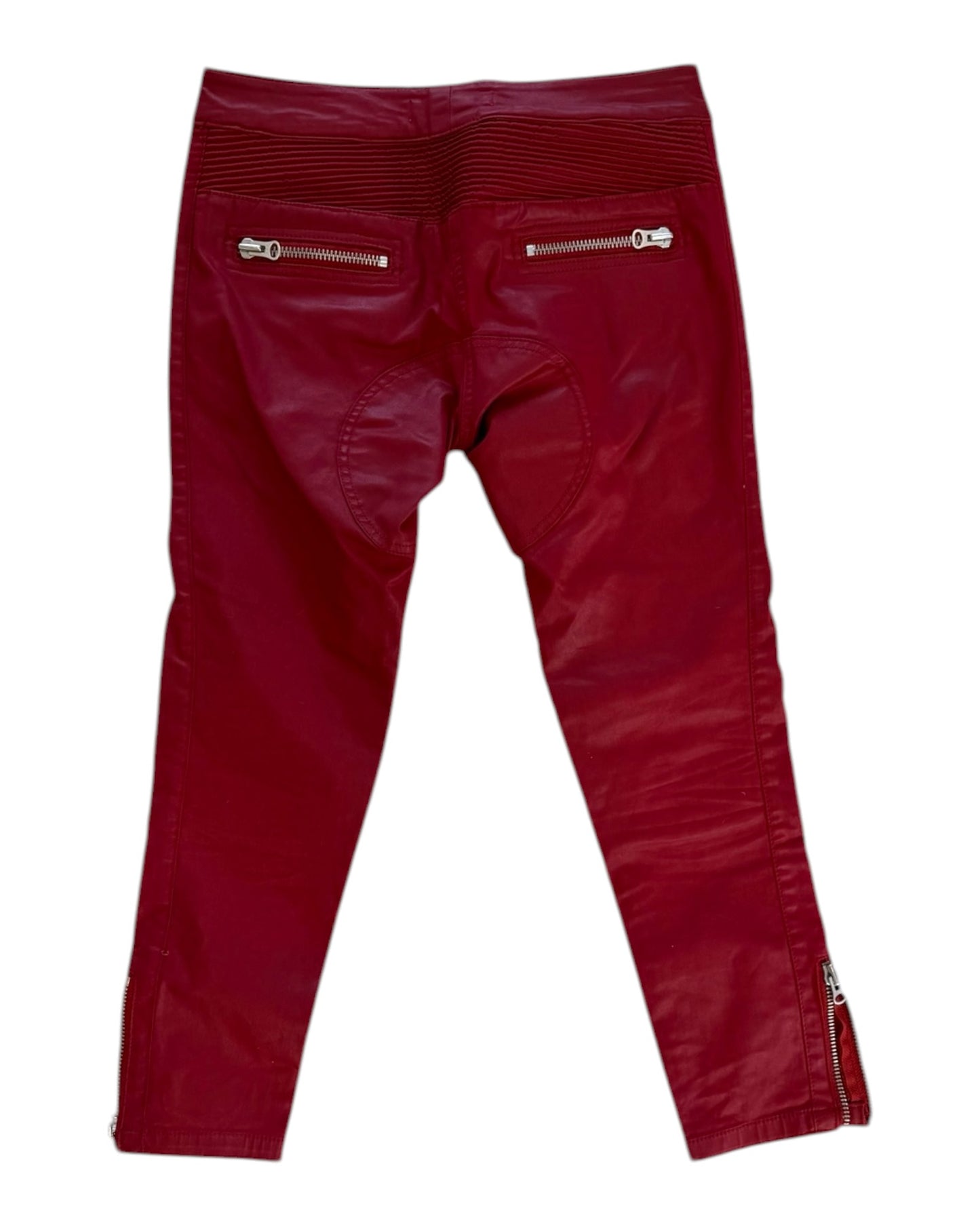 Pre-Loved Isabel Marant X H&M Red Moto Pants