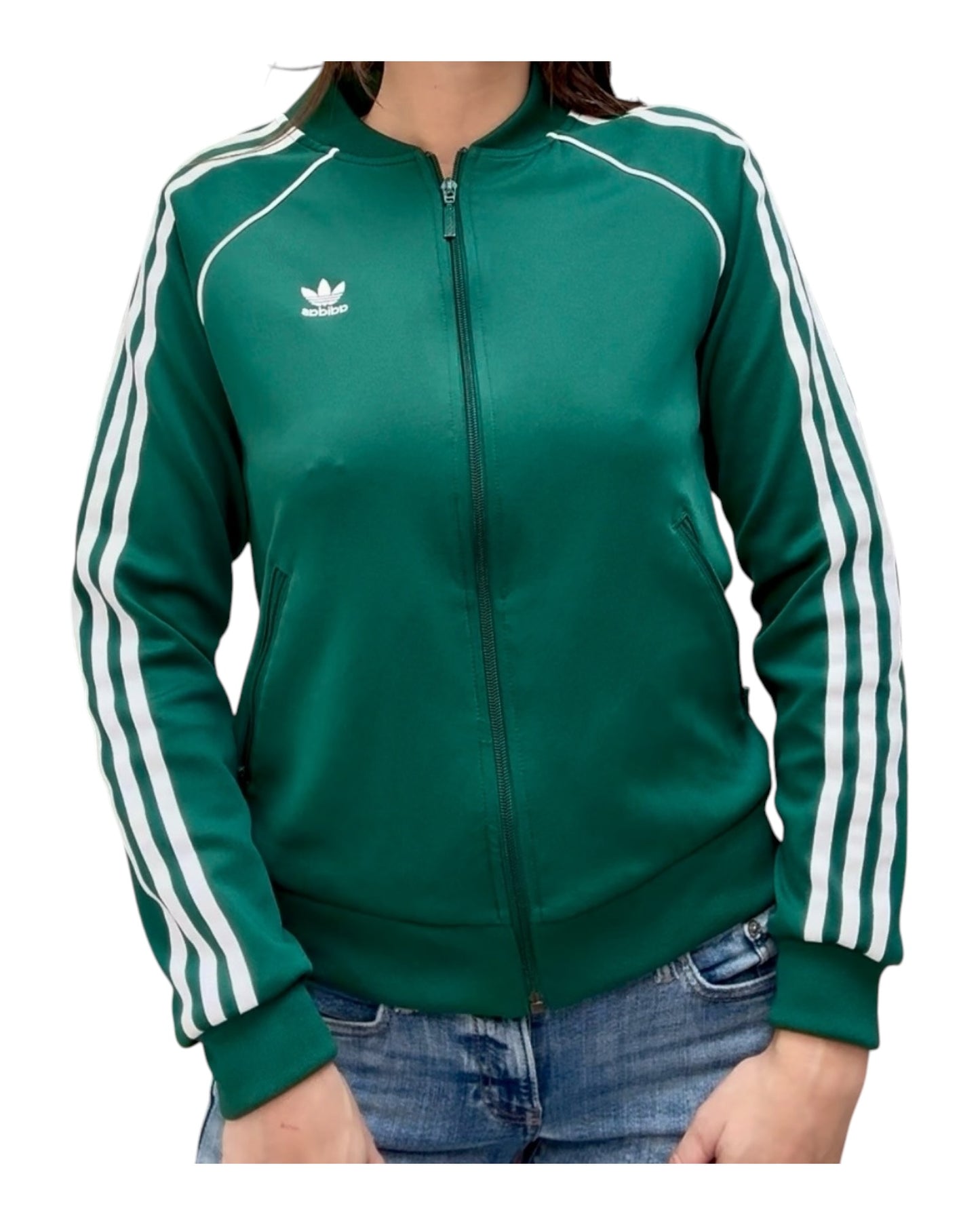 Pre-Loved Adidas Green Zip-Up Jacket