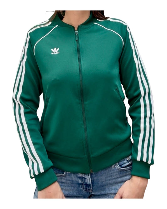 Pre-Loved Adidas Green Zip-Up Jacket