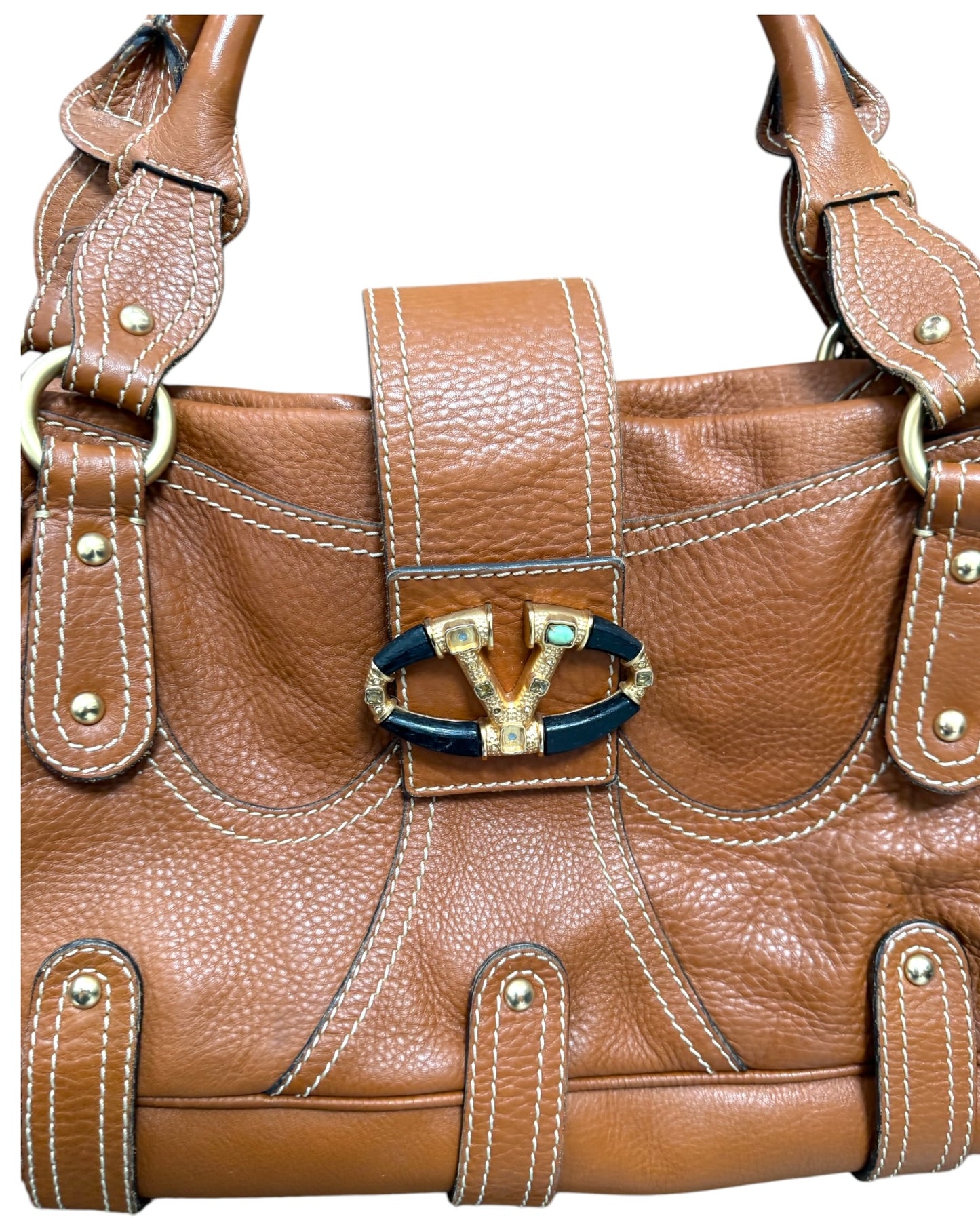 Vintage Valentino Brown Tote Bag