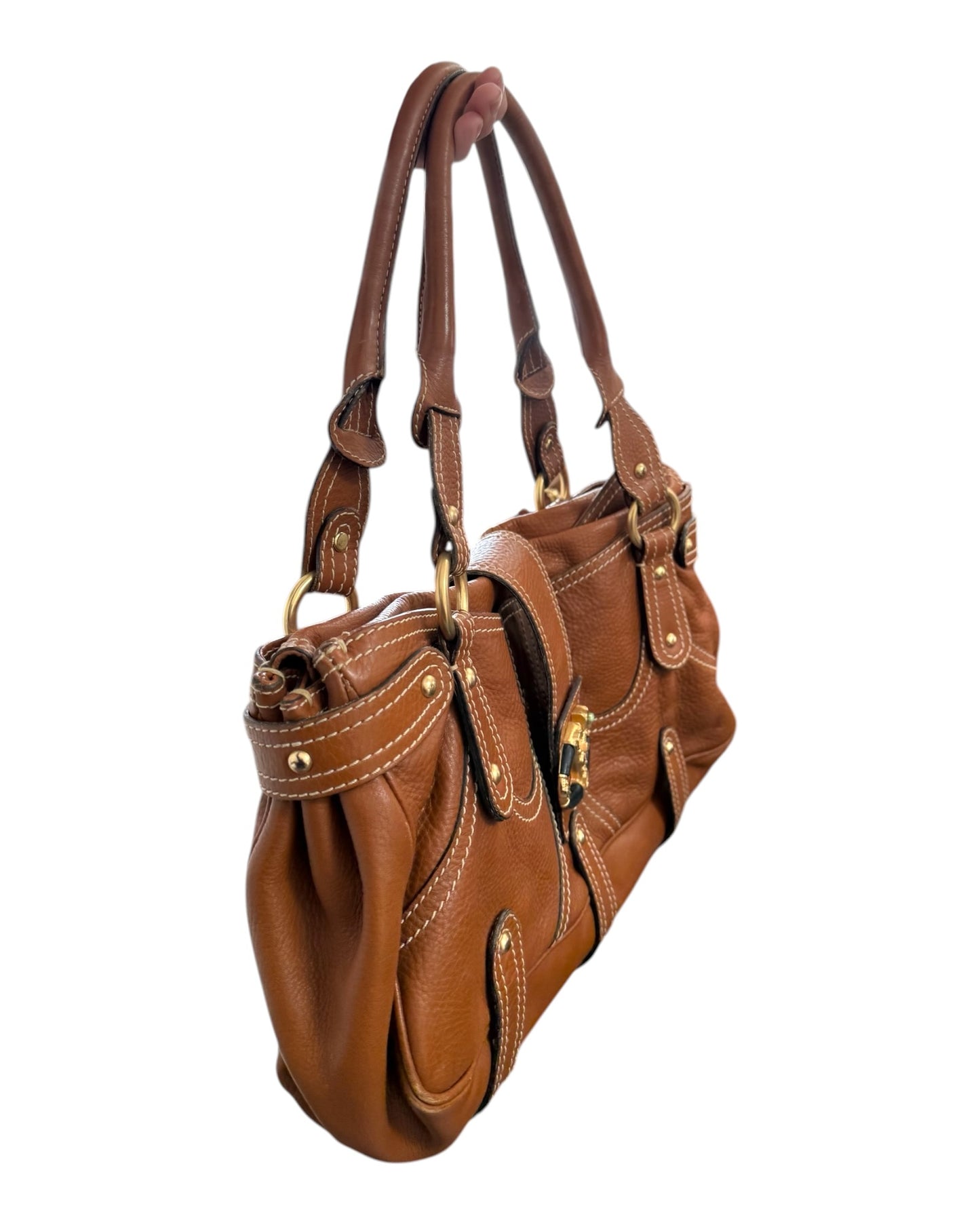 Vintage Valentino Brown Tote Bag