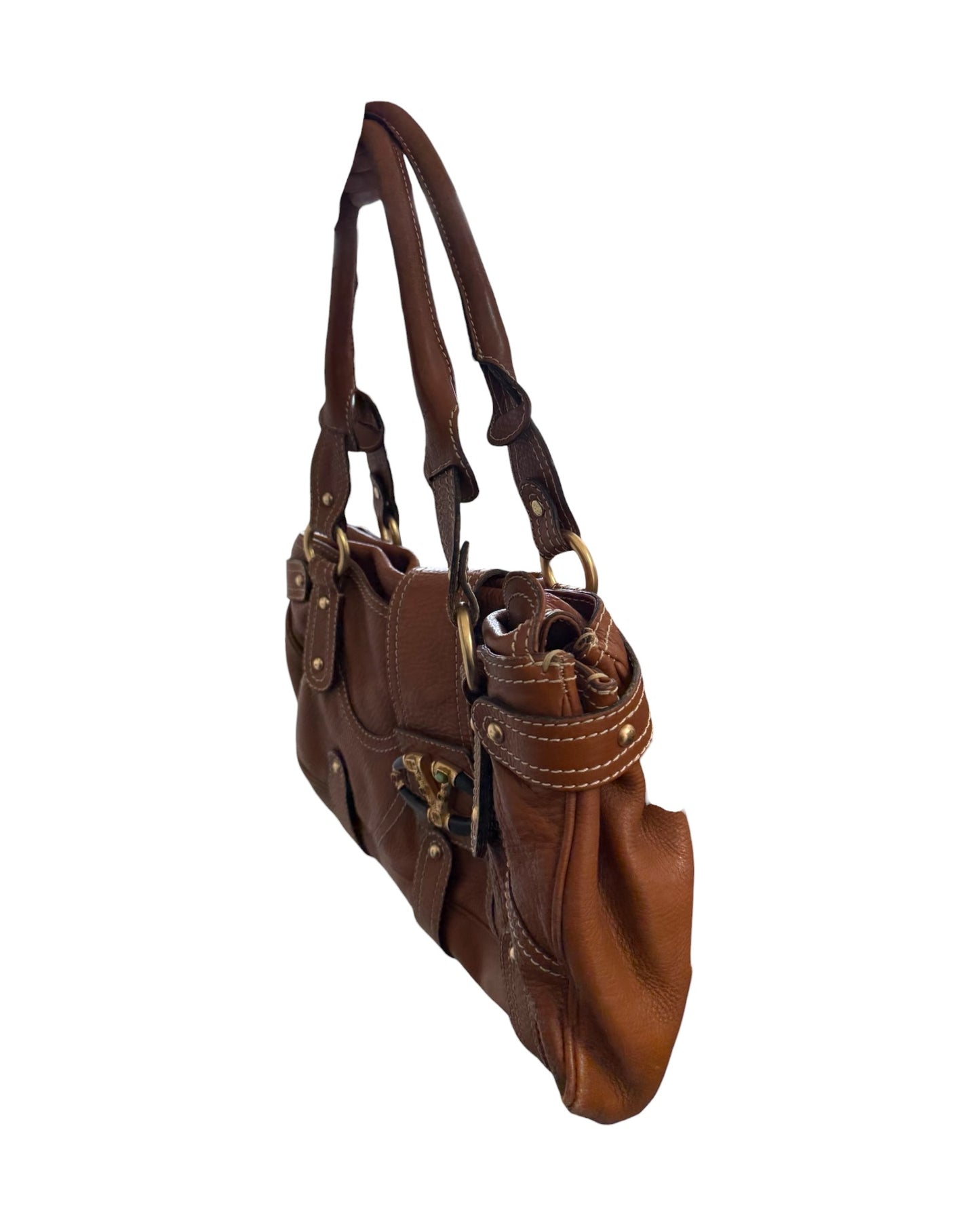 Vintage Valentino Brown Tote Bag