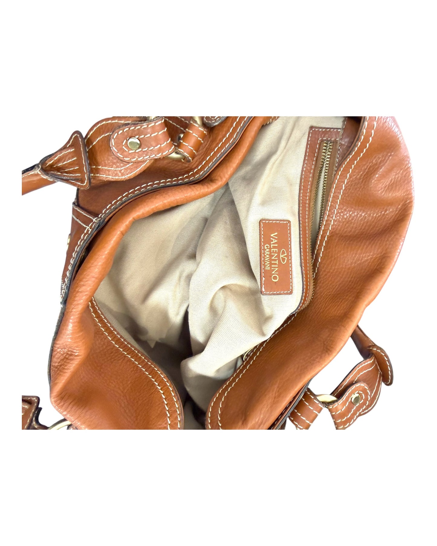 Vintage Valentino Brown Tote Bag