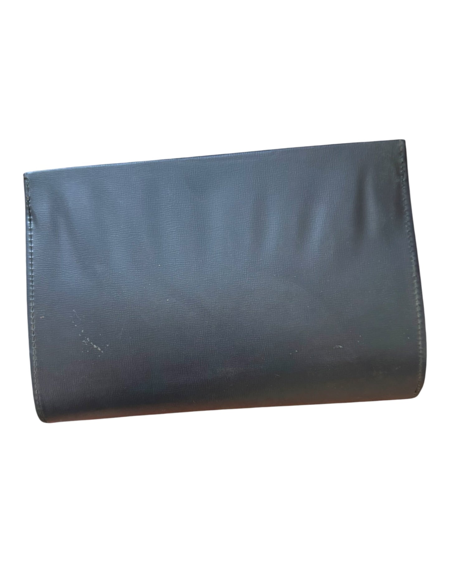Vintage Navy Blue Clutch with Handle