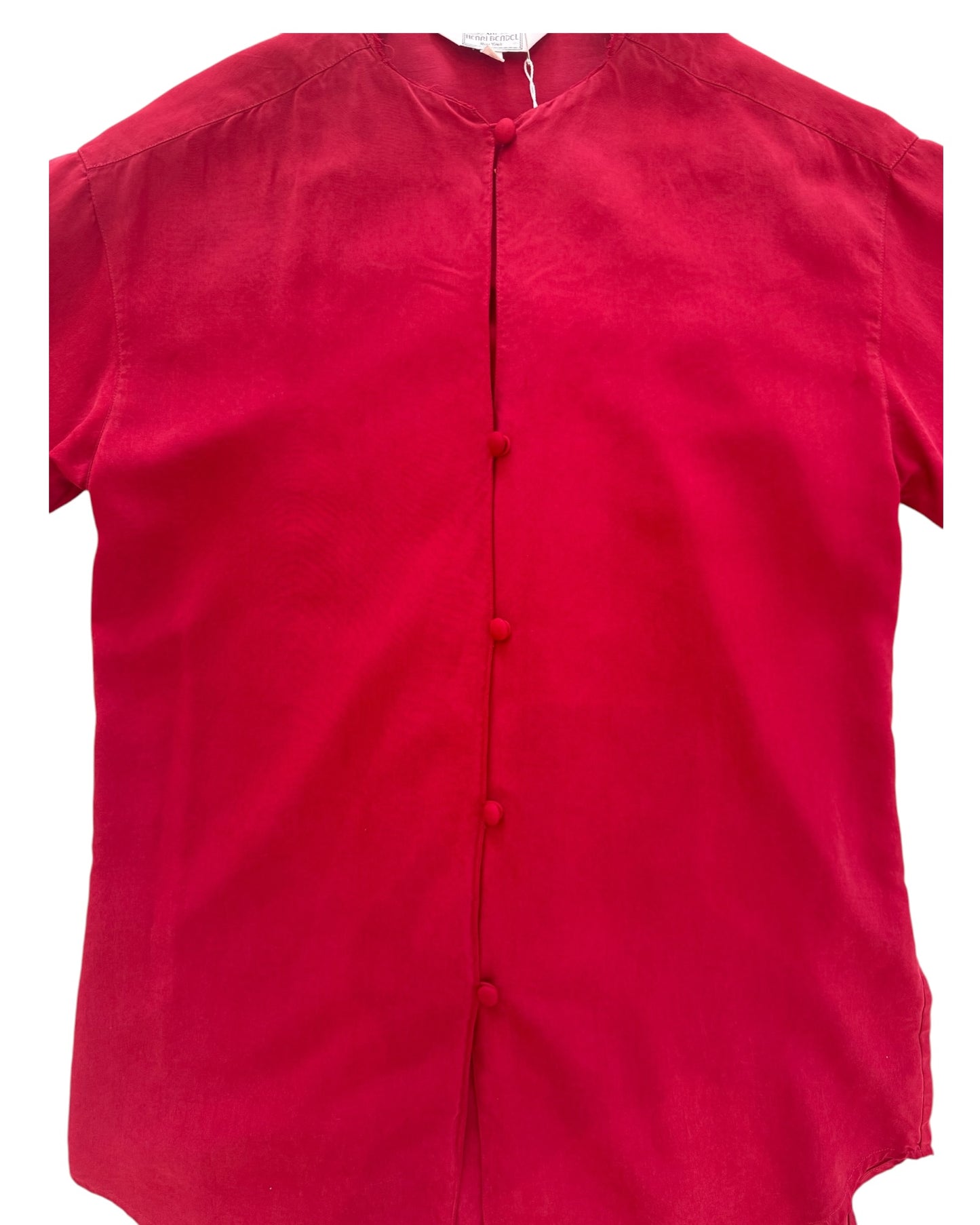 Vintage Henri Bendel Red Blouse