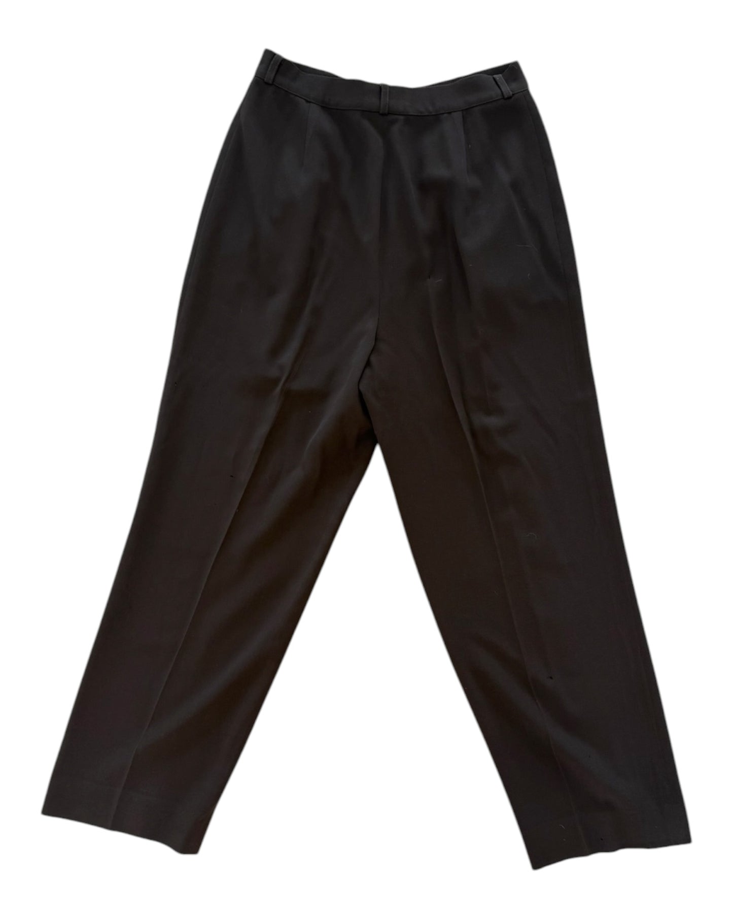 Vintage Calvin Klein Green Pleated Trousers