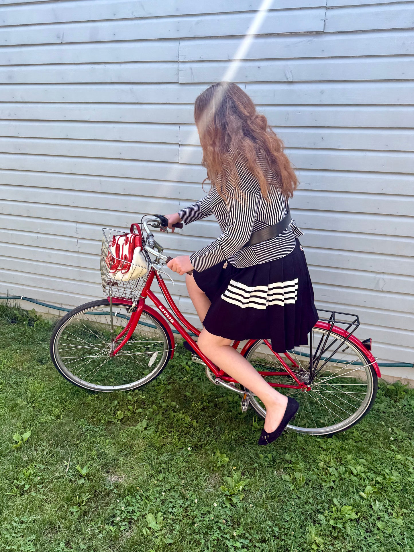 Pre-Loved Thom Browne Pleated Mini Skirt