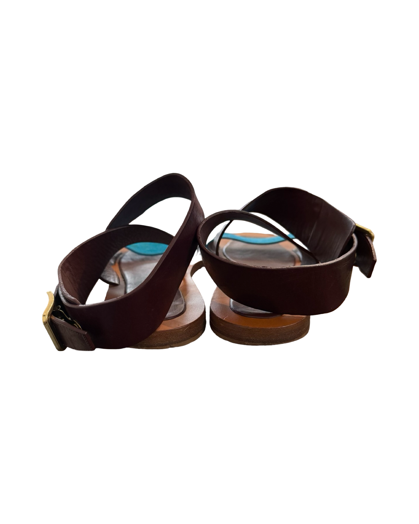 Pre-Loved Céline Leather and Suede Sandals