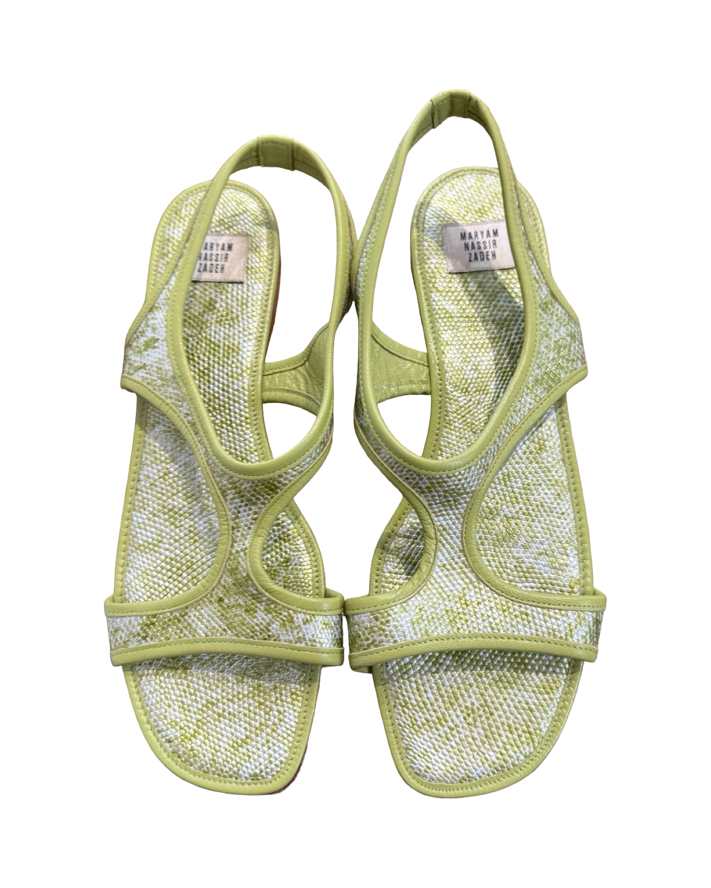 Pre-Loved Maryam Nassir Zadeh Green Sandals