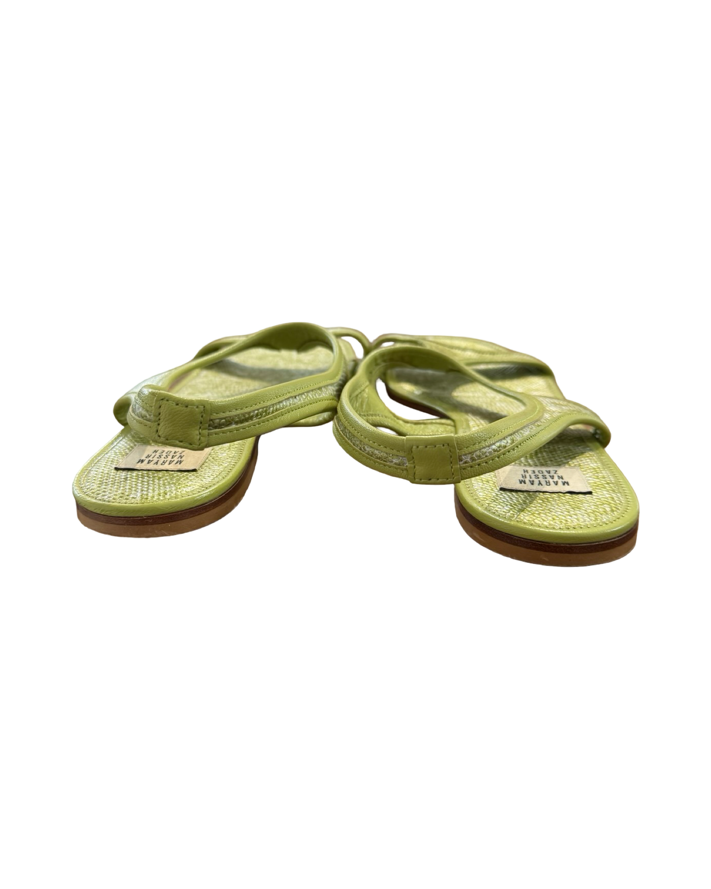 Pre-Loved Maryam Nassir Zadeh Green Sandals