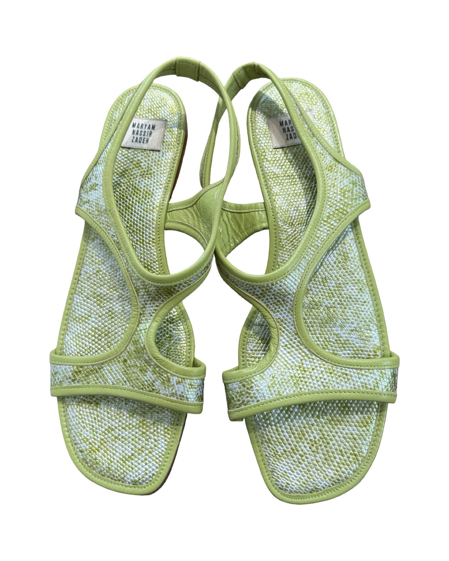 Pre-Loved Maryam Nassir Zadeh Green Sandals