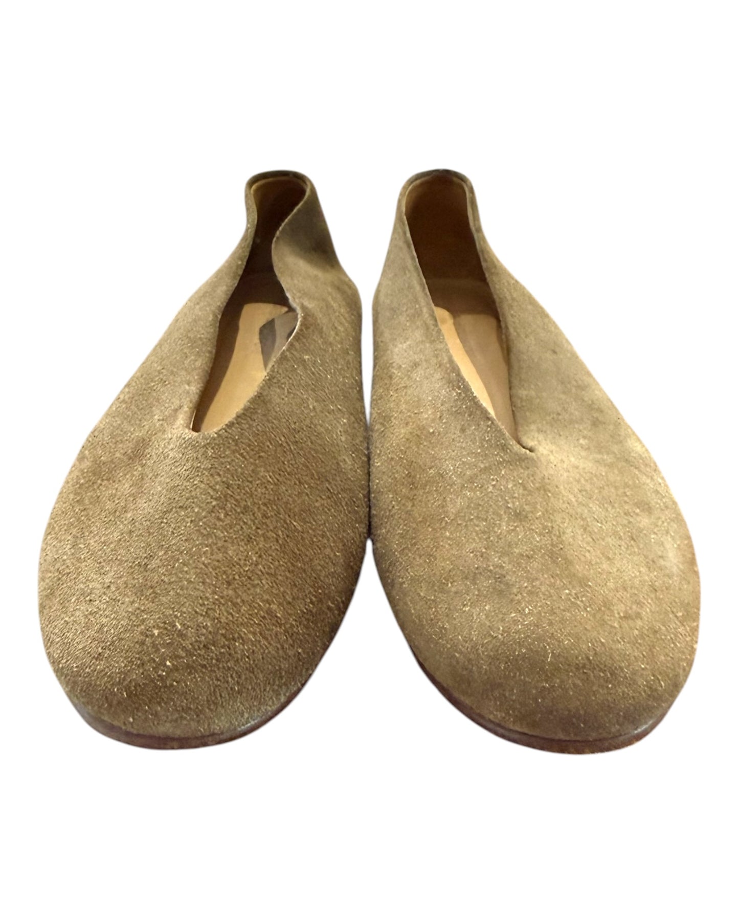 Pre-Loved Creatures of Comfort Brown Suede Flats