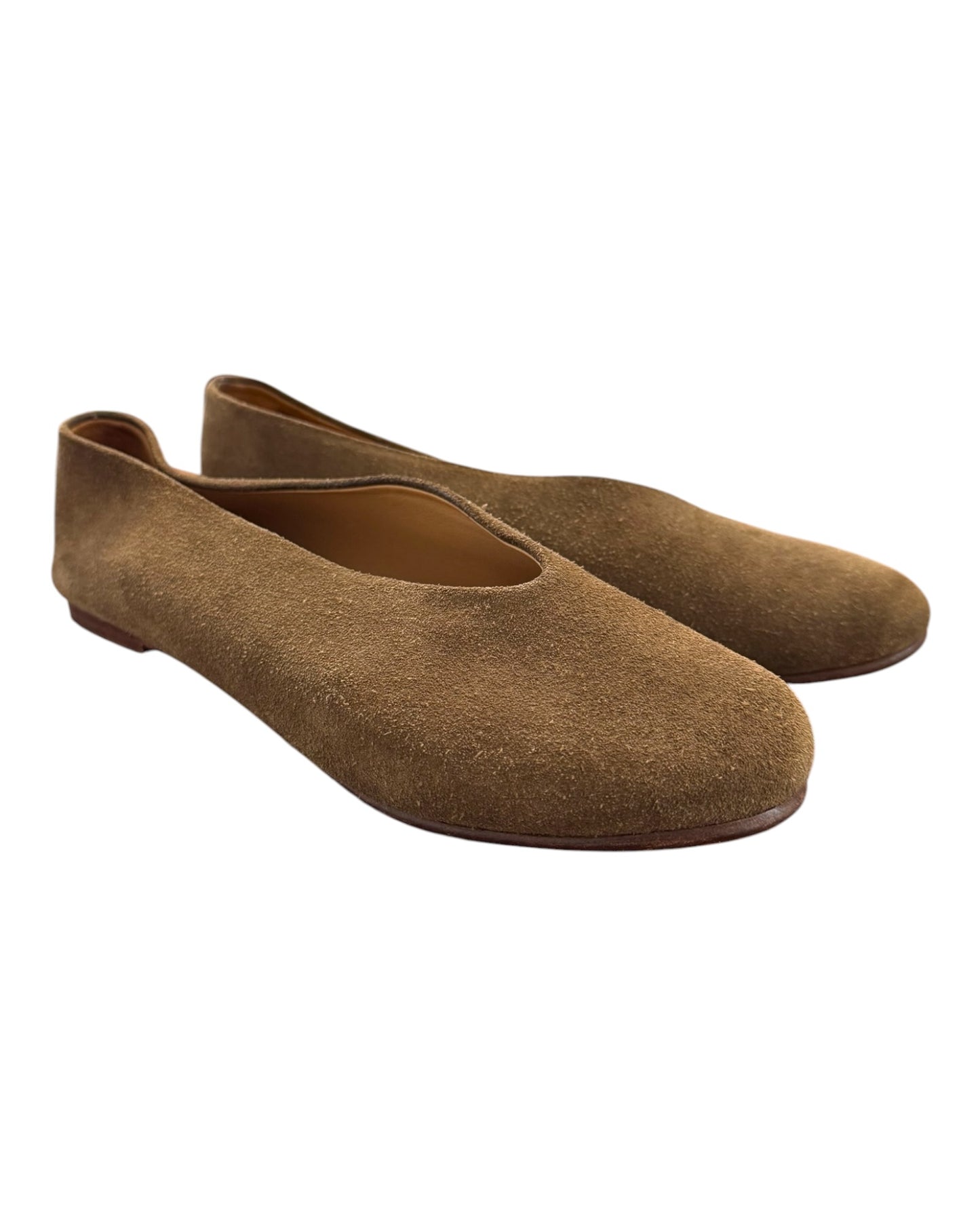 Pre-Loved Creatures of Comfort Brown Suede Flats