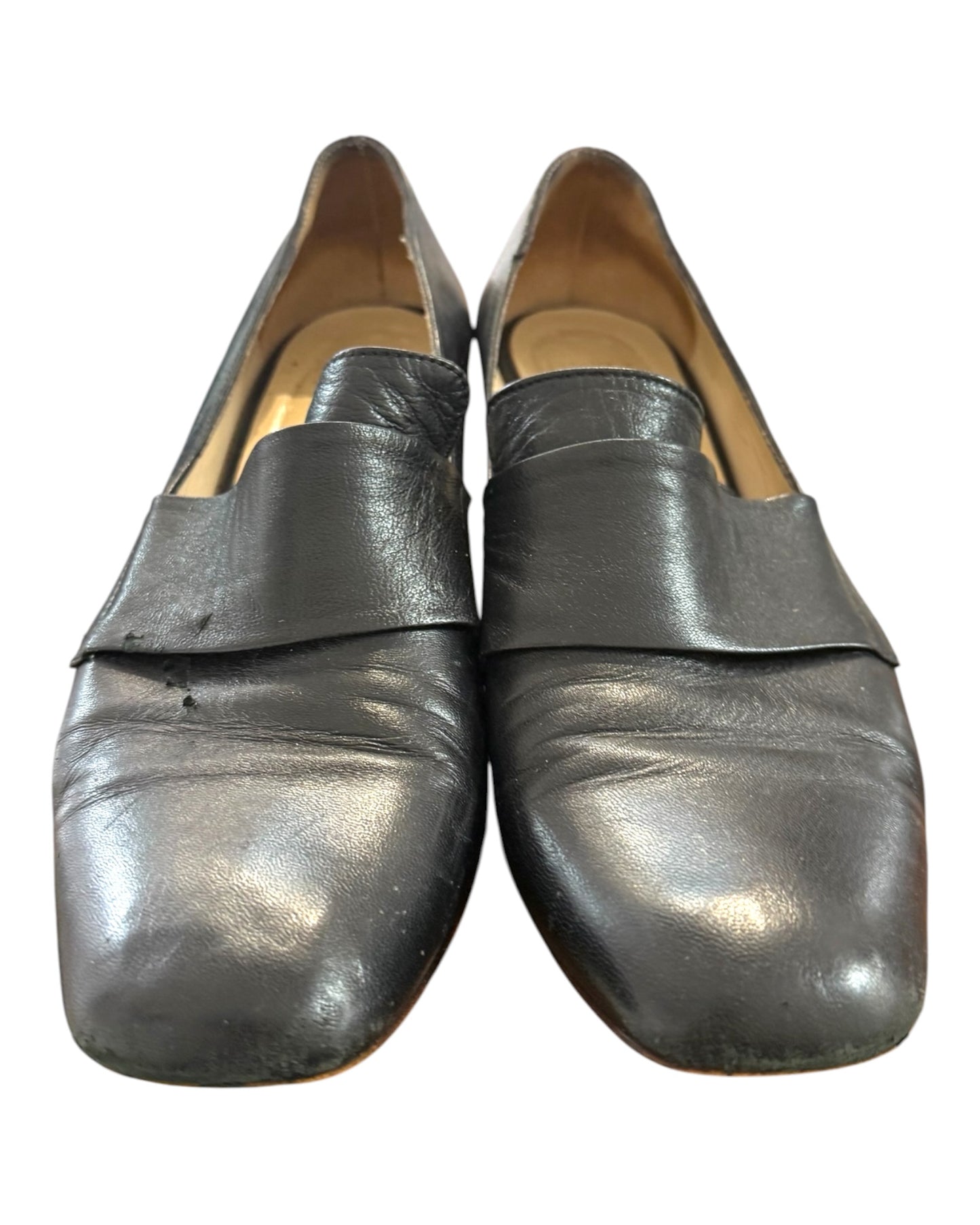 Vintage Maryam Nassir Zadeh Black Leather Loafers
