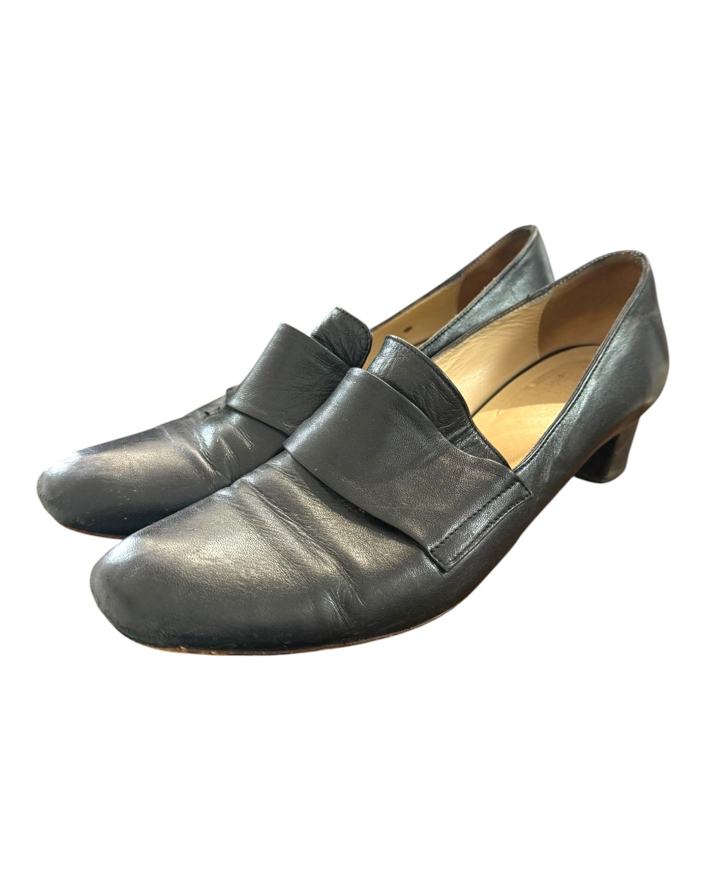Vintage Maryam Nassir Zadeh Black Leather Loafers