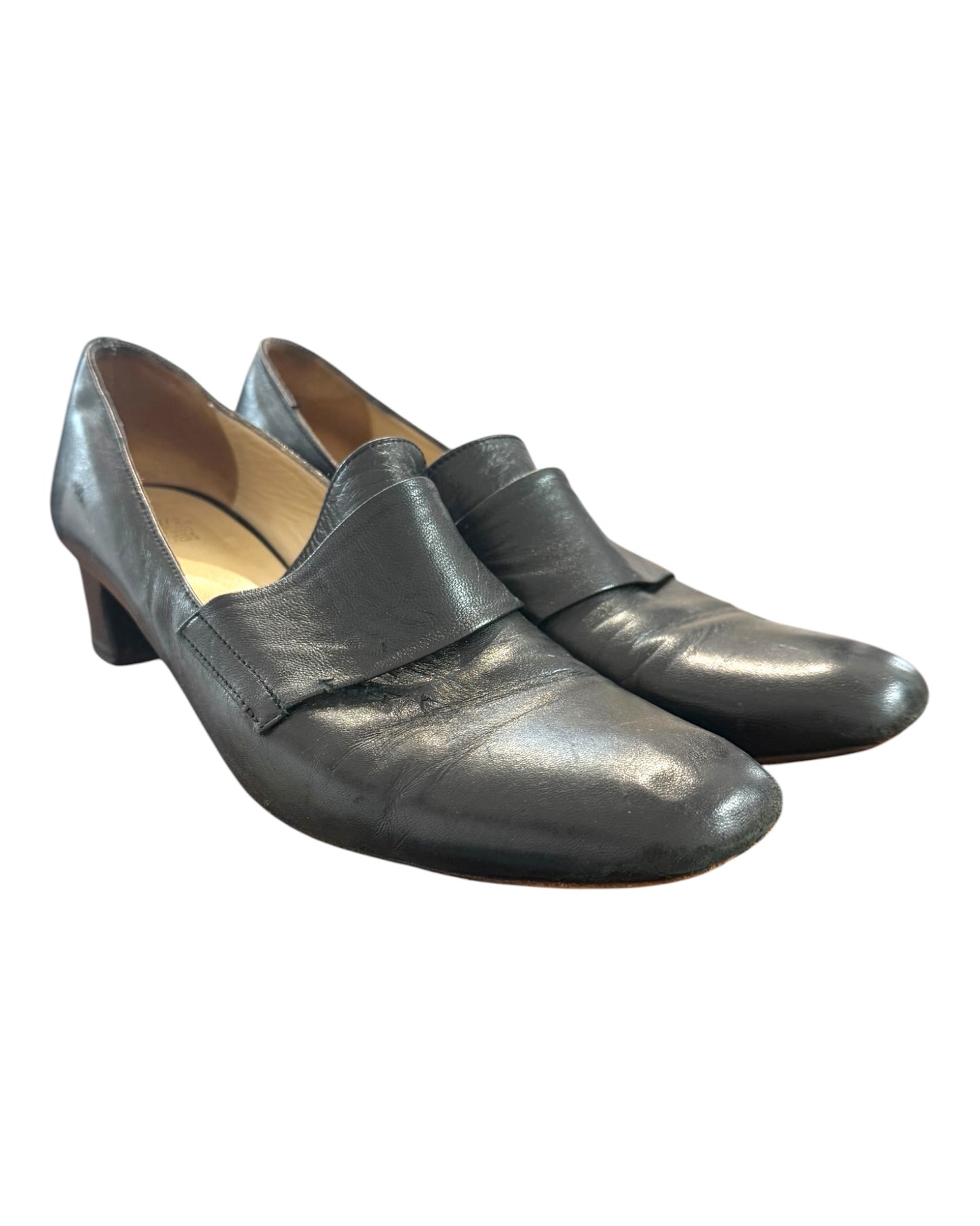 Vintage Maryam Nassir Zadeh Black Leather Loafers