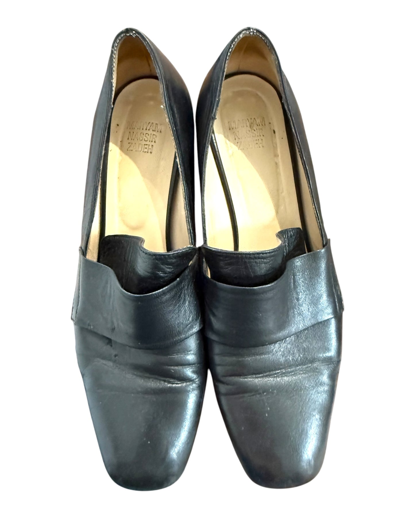 Vintage Maryam Nassir Zadeh Black Leather Loafers