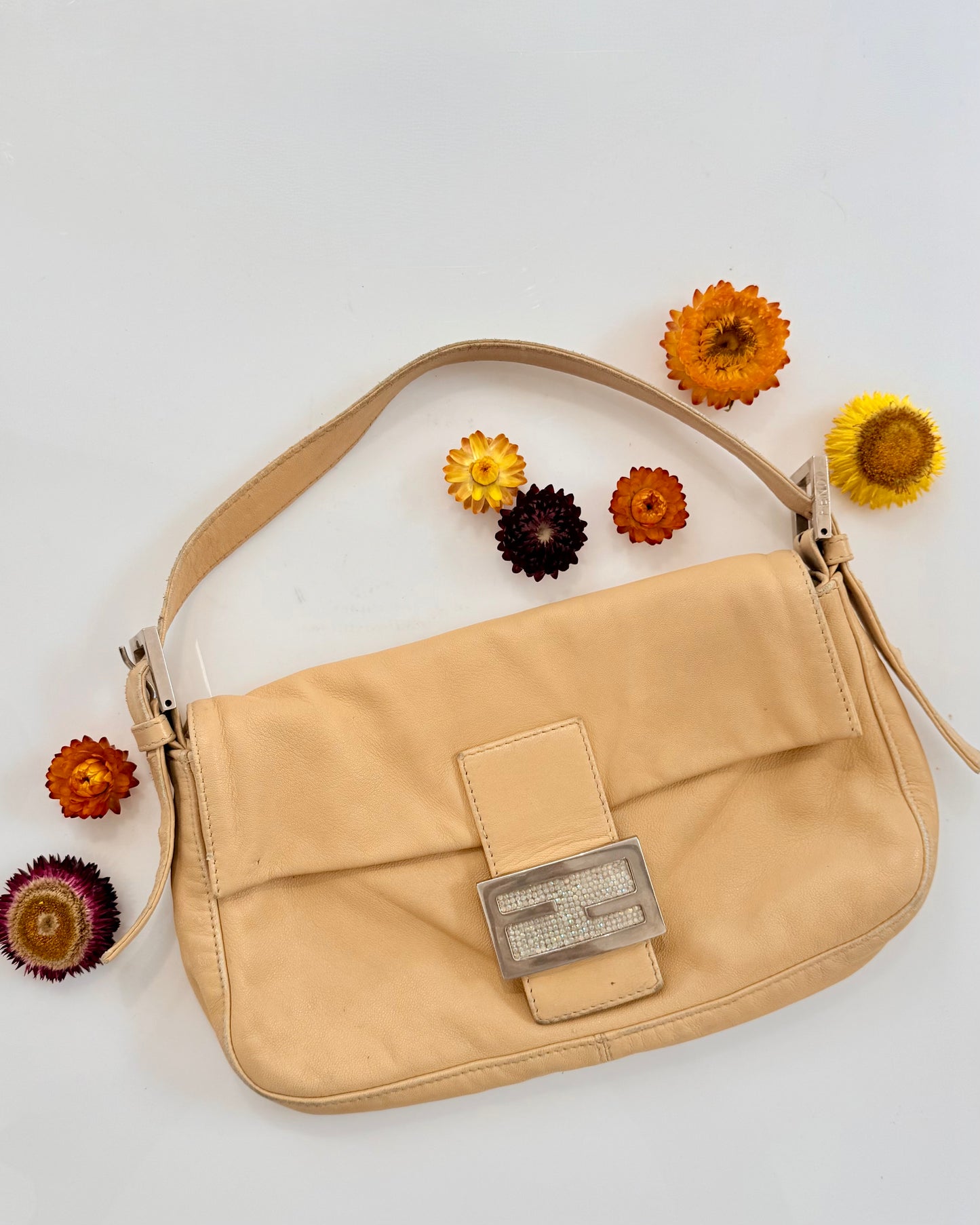 Vintage 2000 Fendi Leather Baguette
