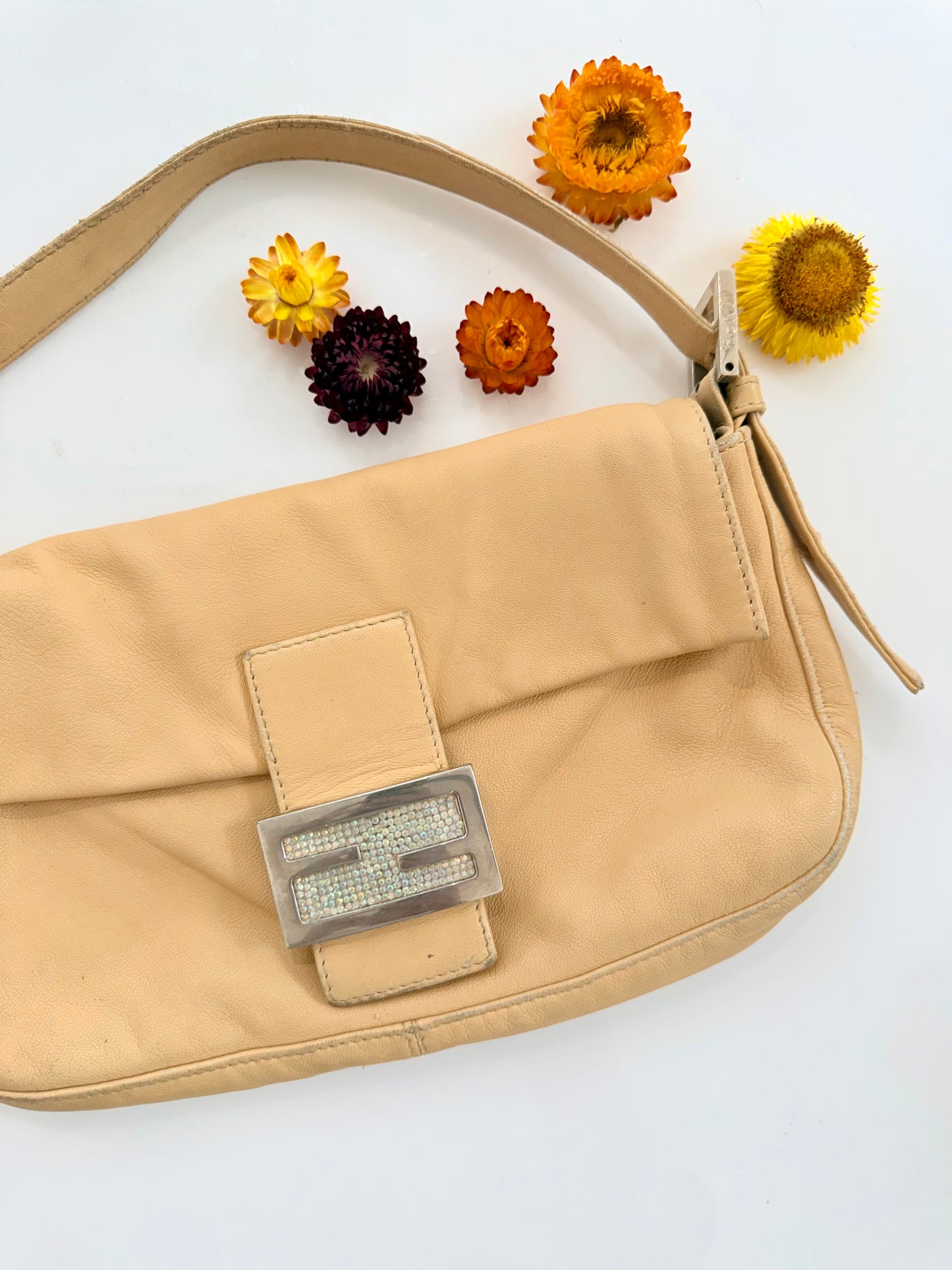 Vintage 2000 Fendi Leather Baguette