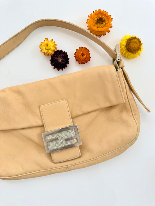 Vintage 2000 Fendi Leather Baguette