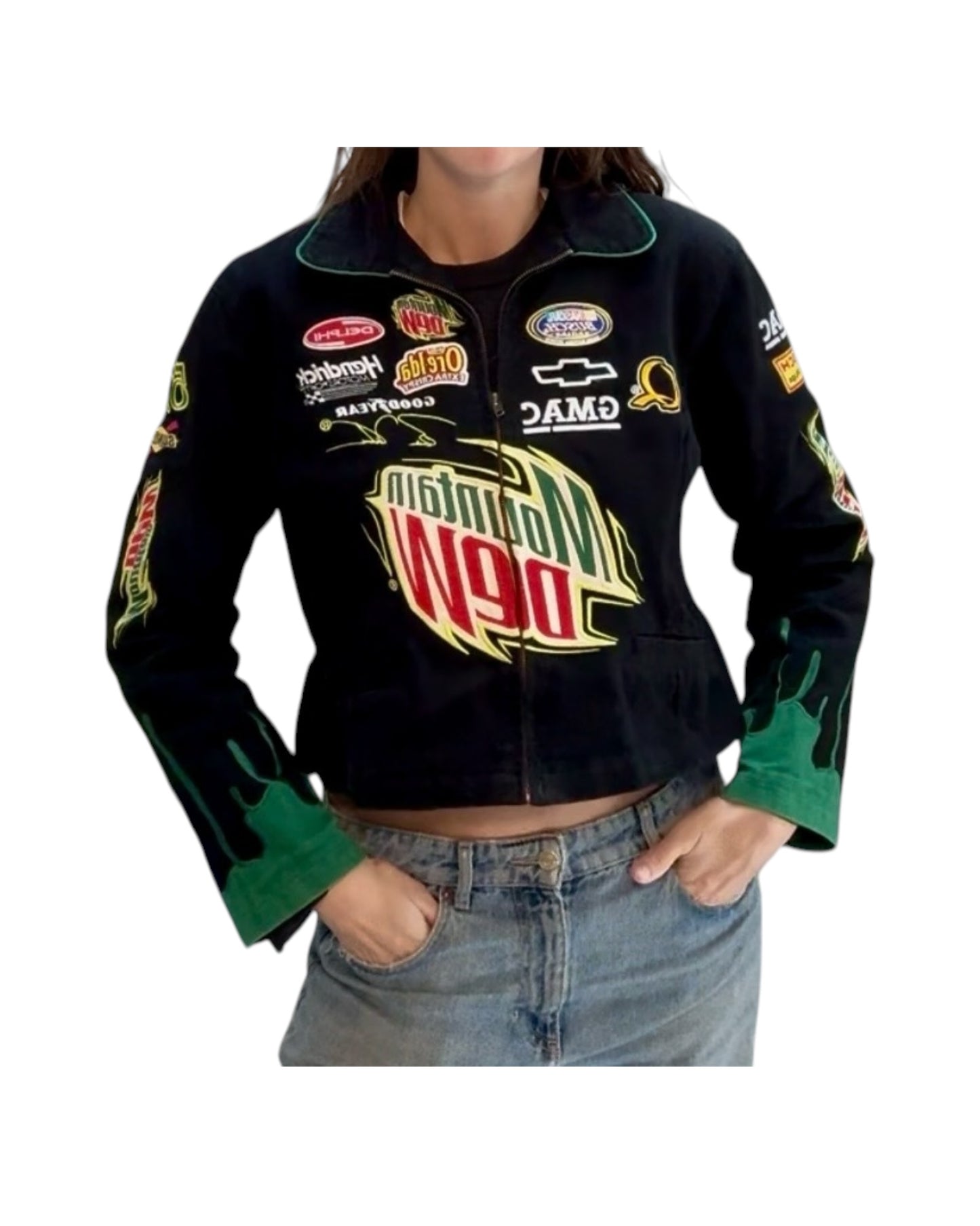 Vintage Mountain Dew Brian Vickers #57 Racing Jacket