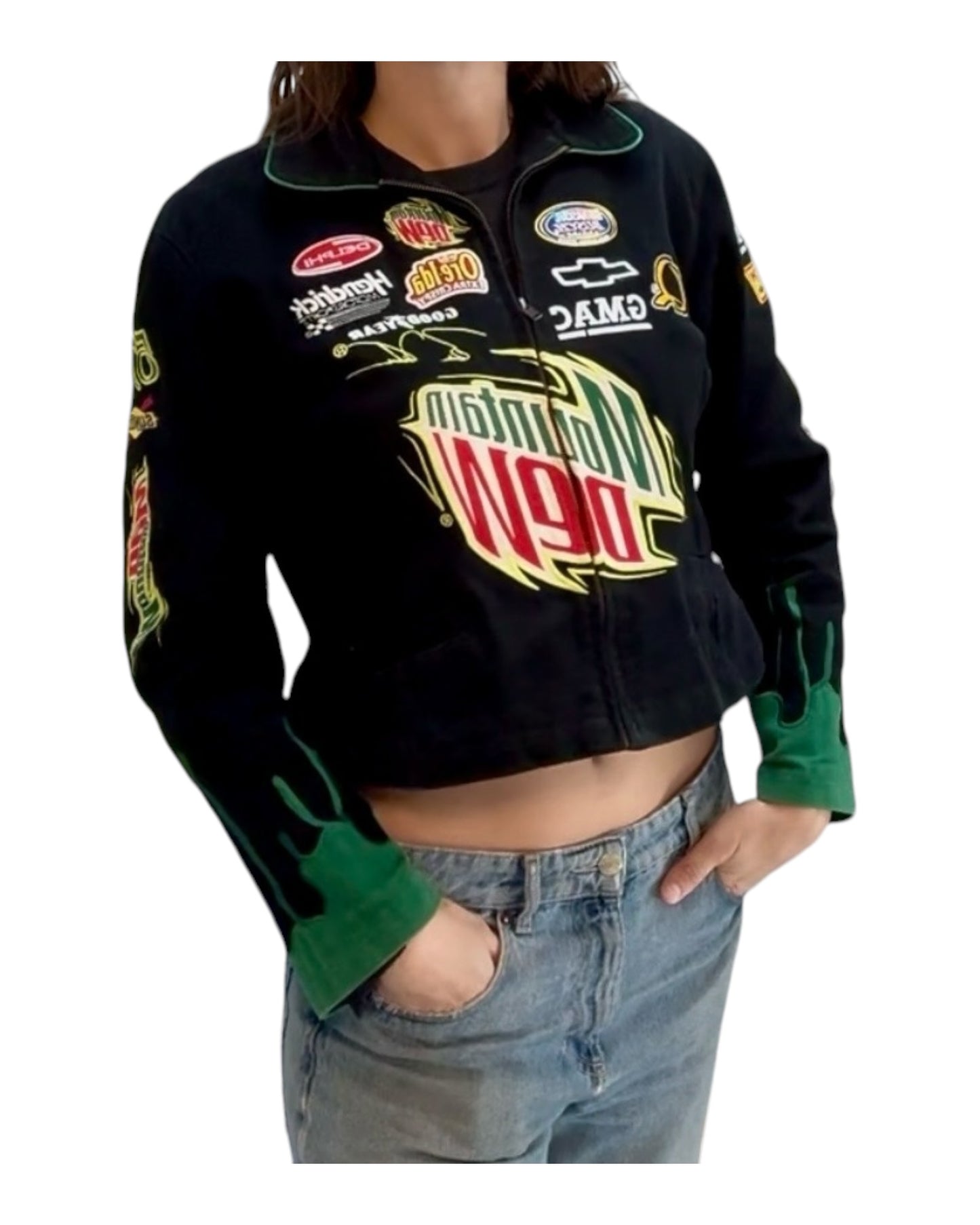Vintage Mountain Dew Brian Vickers #57 Racing Jacket