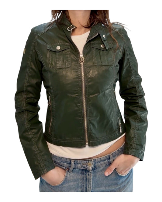 Pre-Loved Bugatti Green Moto Jacket