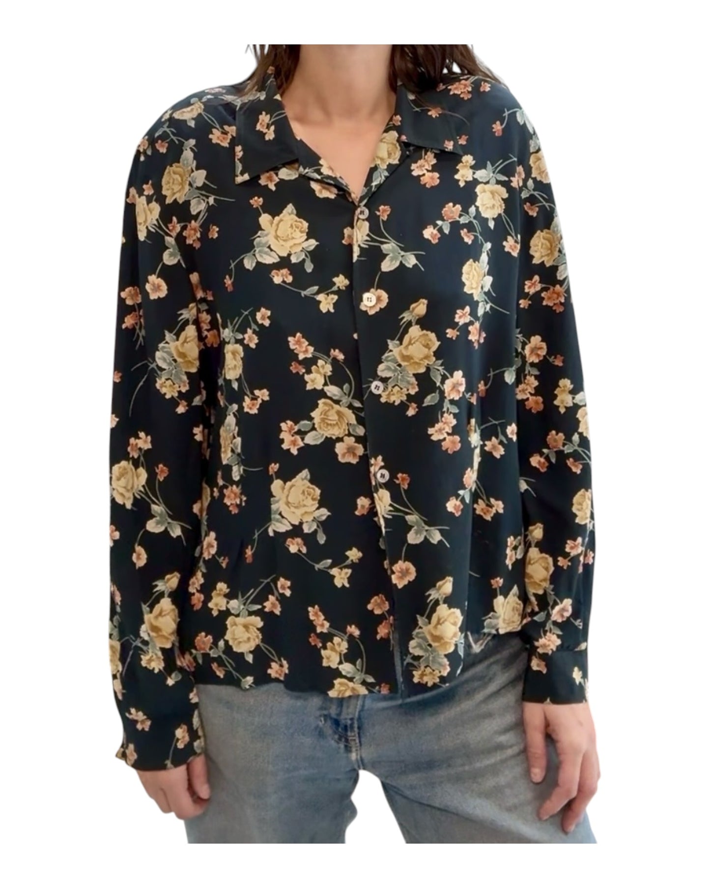 Vintage Evan-Picone Floral Blouse