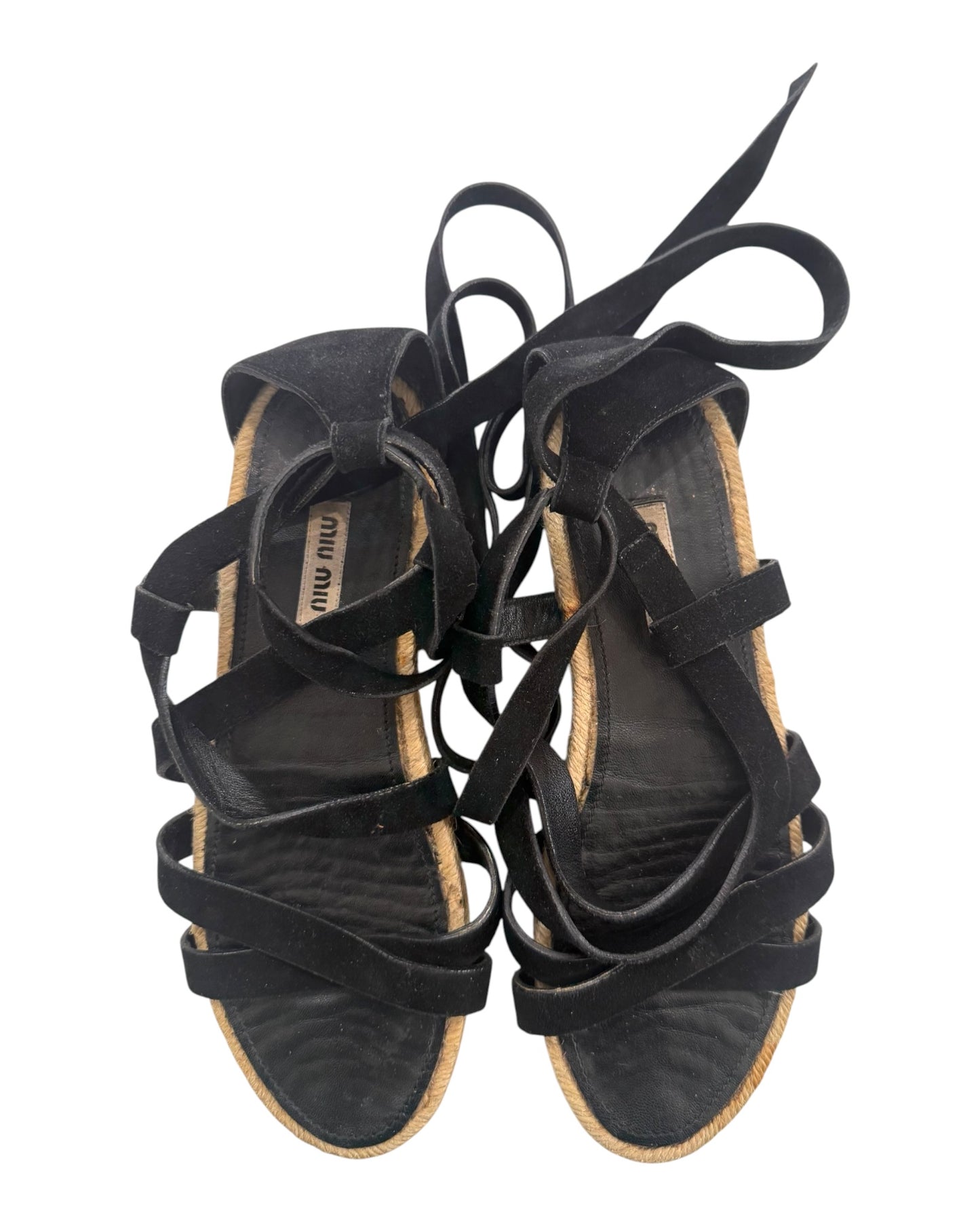 Vintage Miu Miu Suede Gladiator Sandals