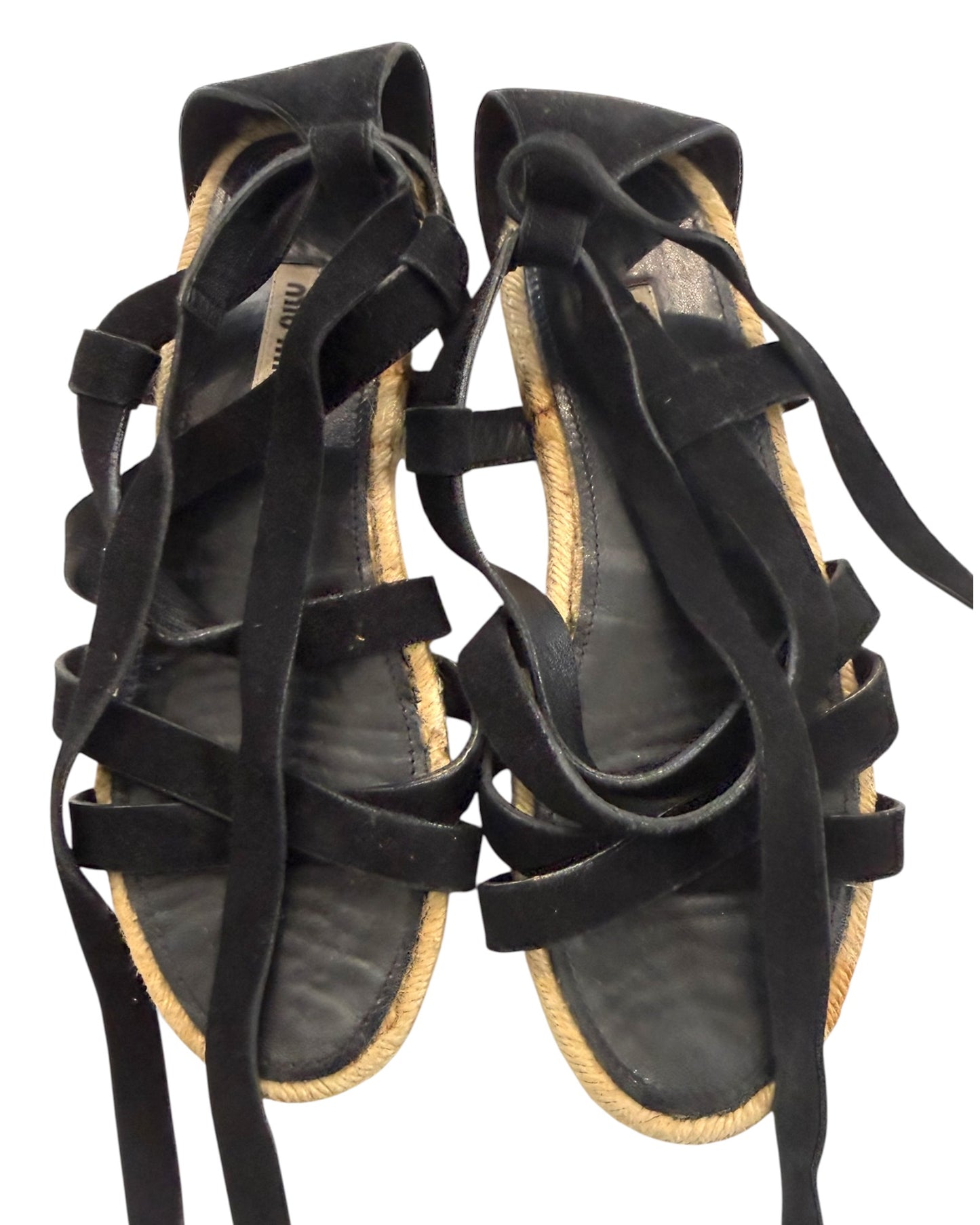 Vintage Miu Miu Suede Gladiator Sandals