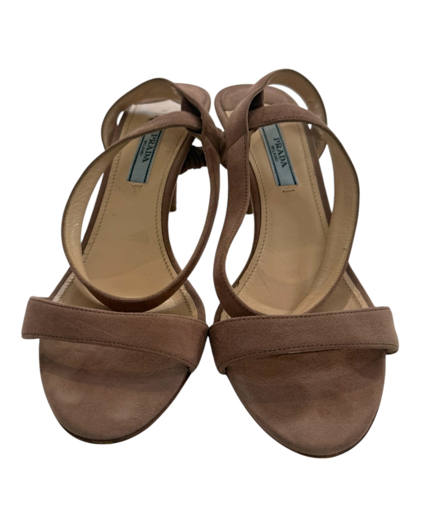 Pre-Loved Prada Pink Suede Sandals