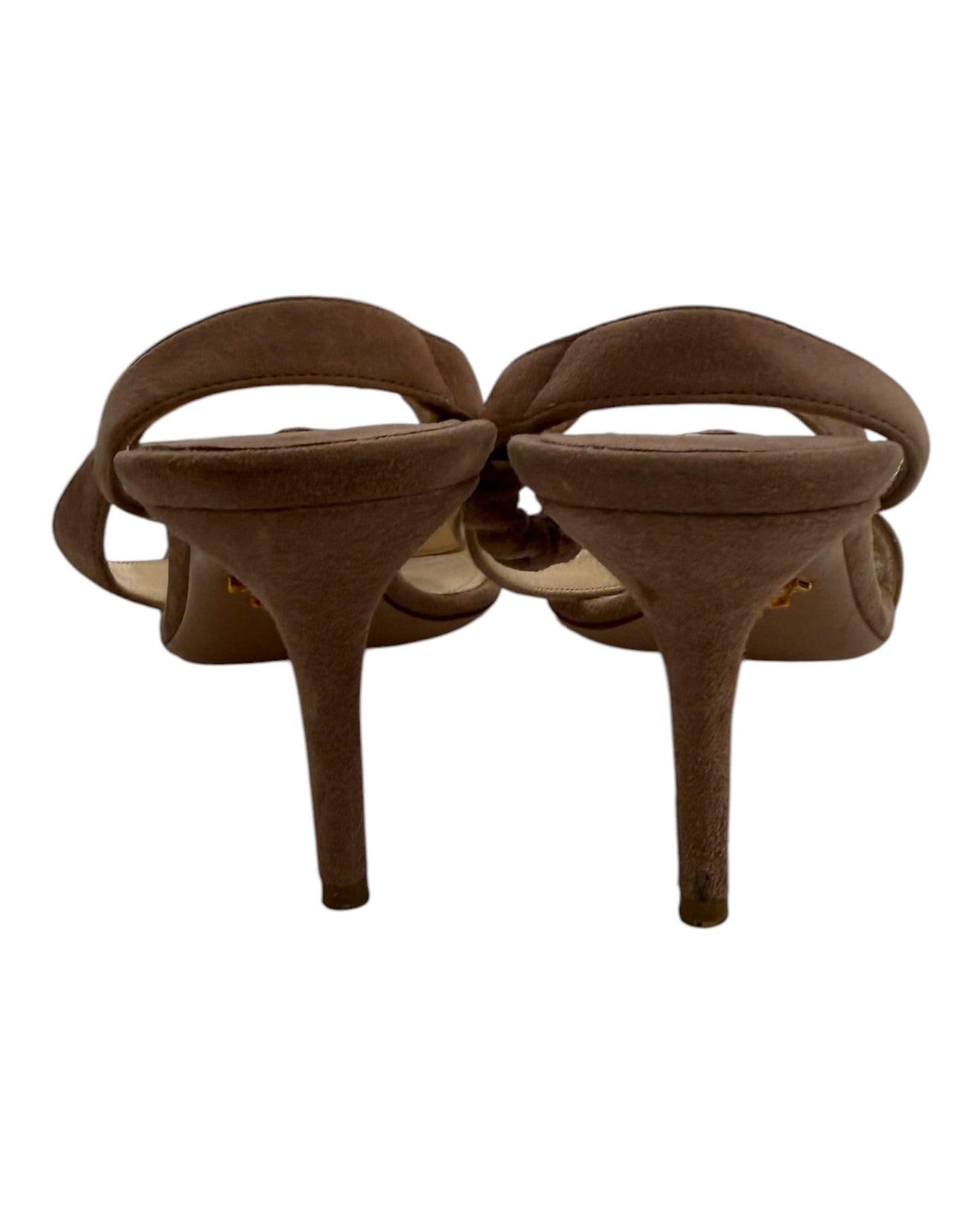 Pre-Loved Prada Pink Suede Sandals