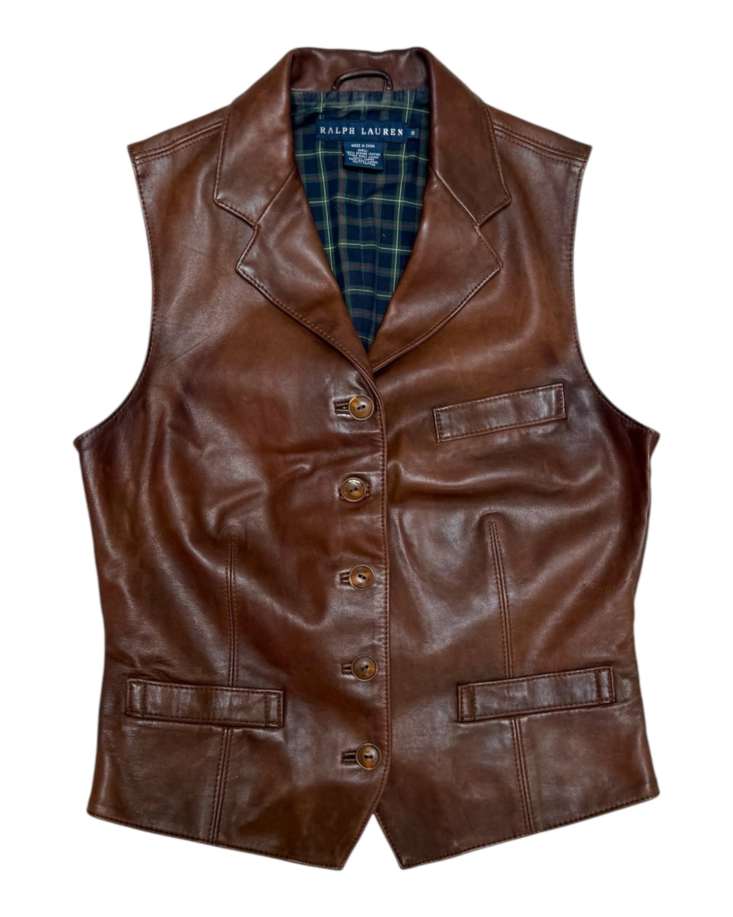 Pre-Loved Ralph Lauren Leather Vest