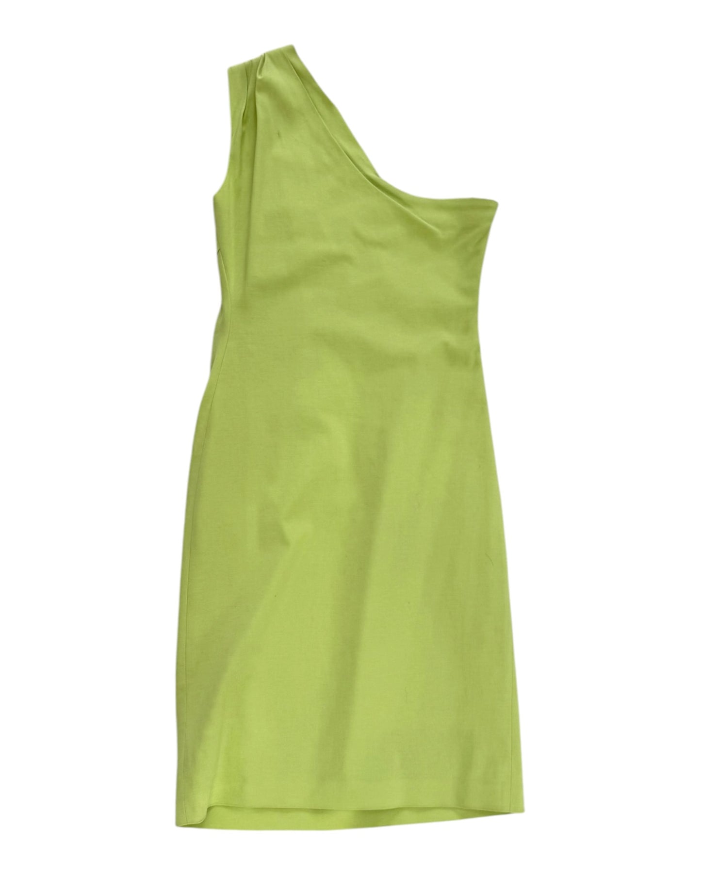 Vintage Moschino Green One-Shoulder Dress