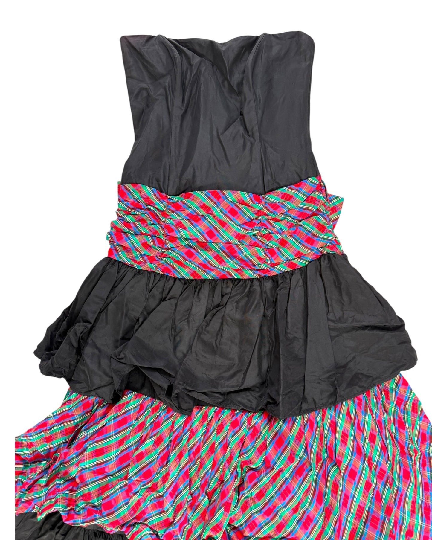 Vintage 1980's Gunne Sax Tiered Dress with Bow