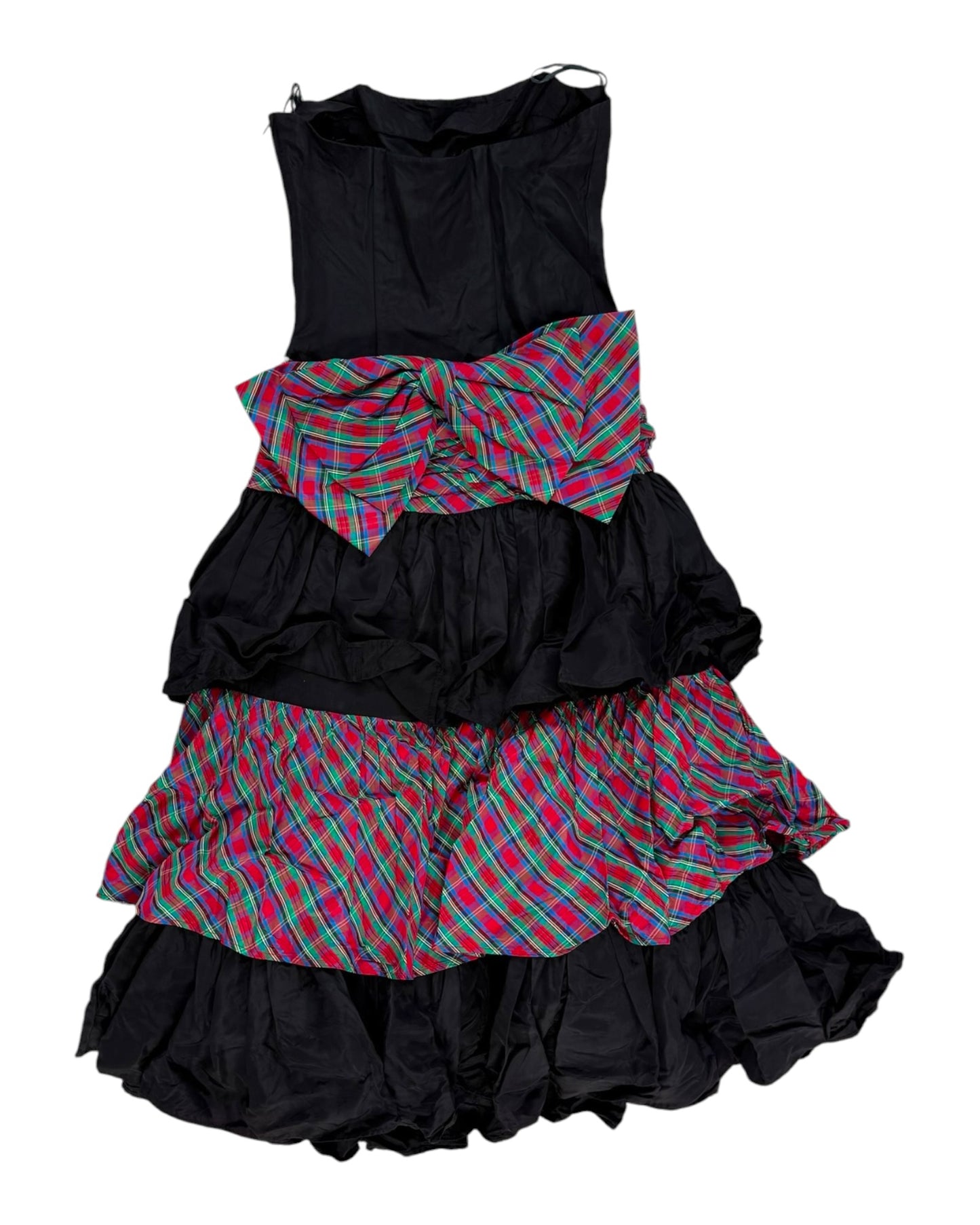 Vintage 1980's Gunne Sax Tiered Dress with Bow