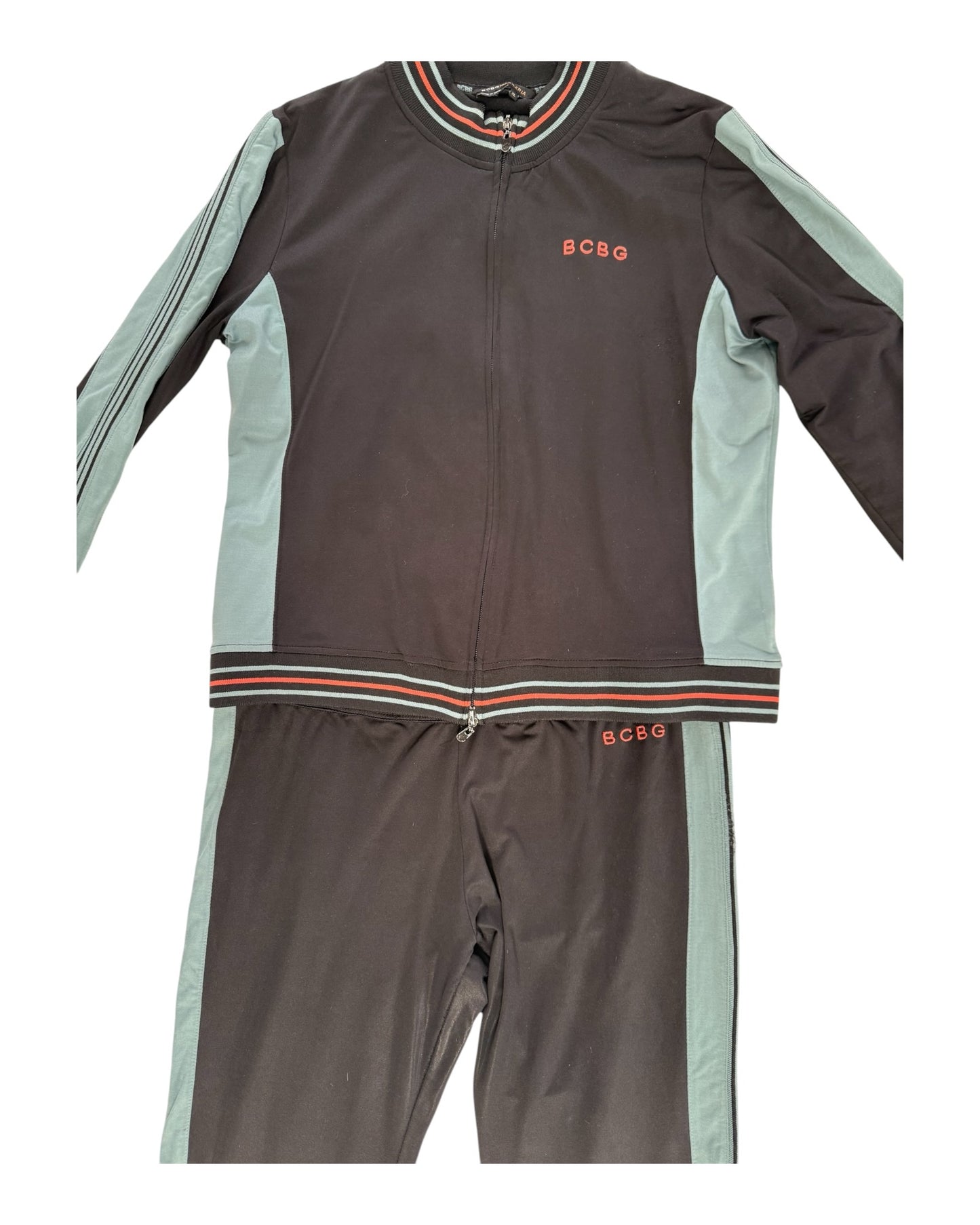 Vintage BCBG Black and Blue Track Suit