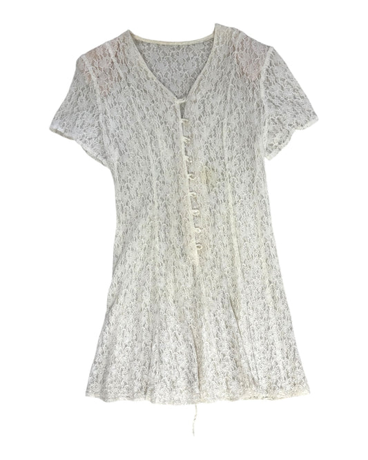 Vintage Lace Mini Dress