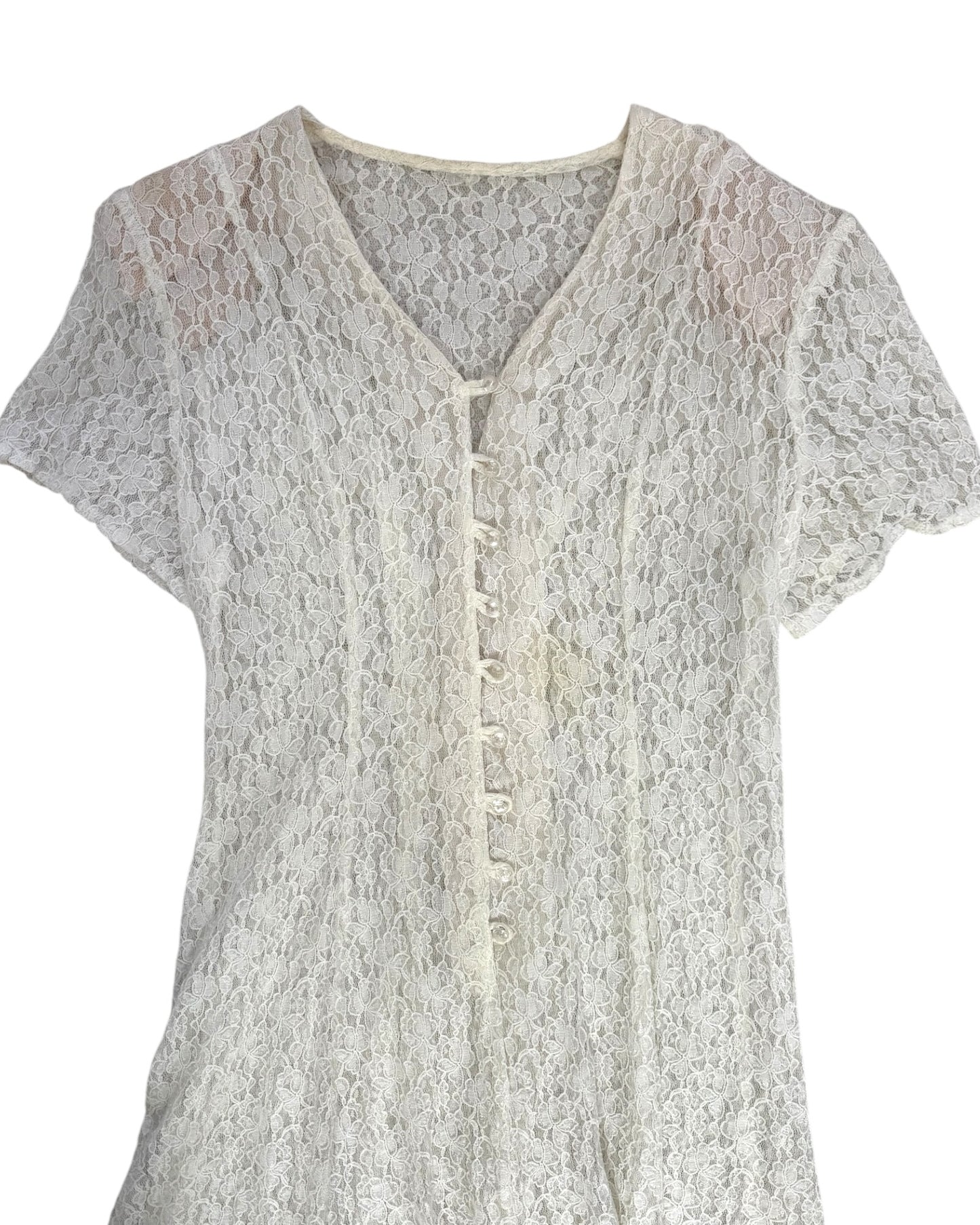Vintage Lace Mini Dress