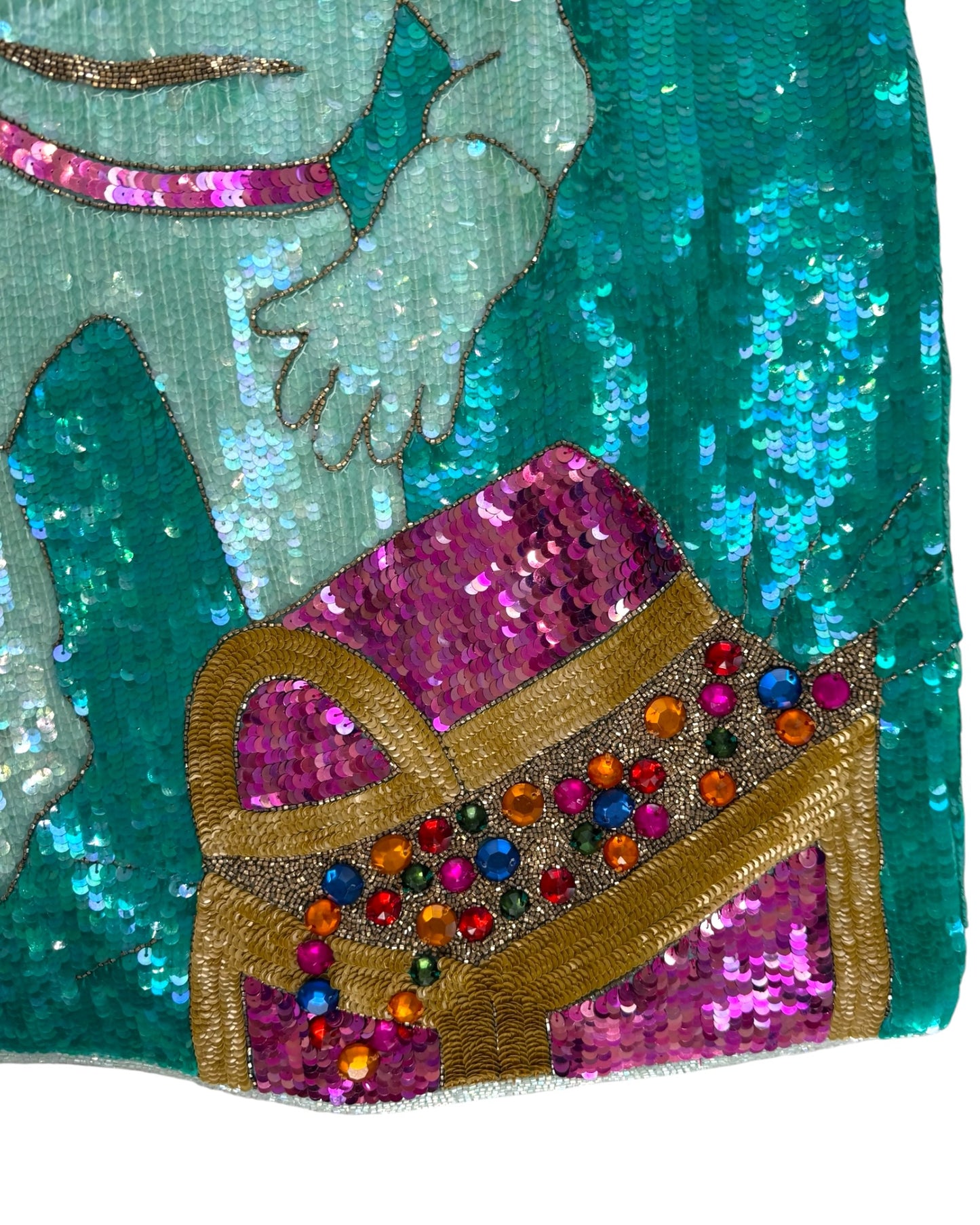 RARE 1980s Vintage Philippe Albert Sequin Mini Dress