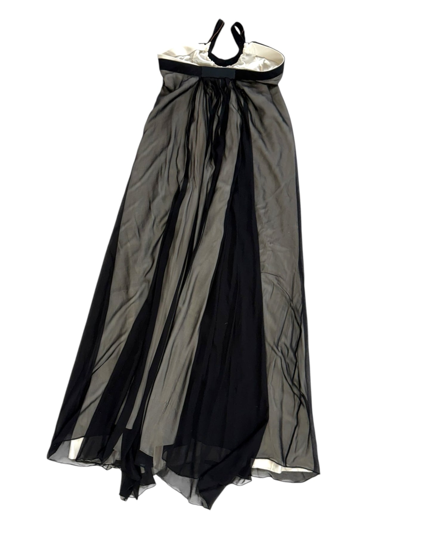 Pre-Loved Black Silk Layered Gown