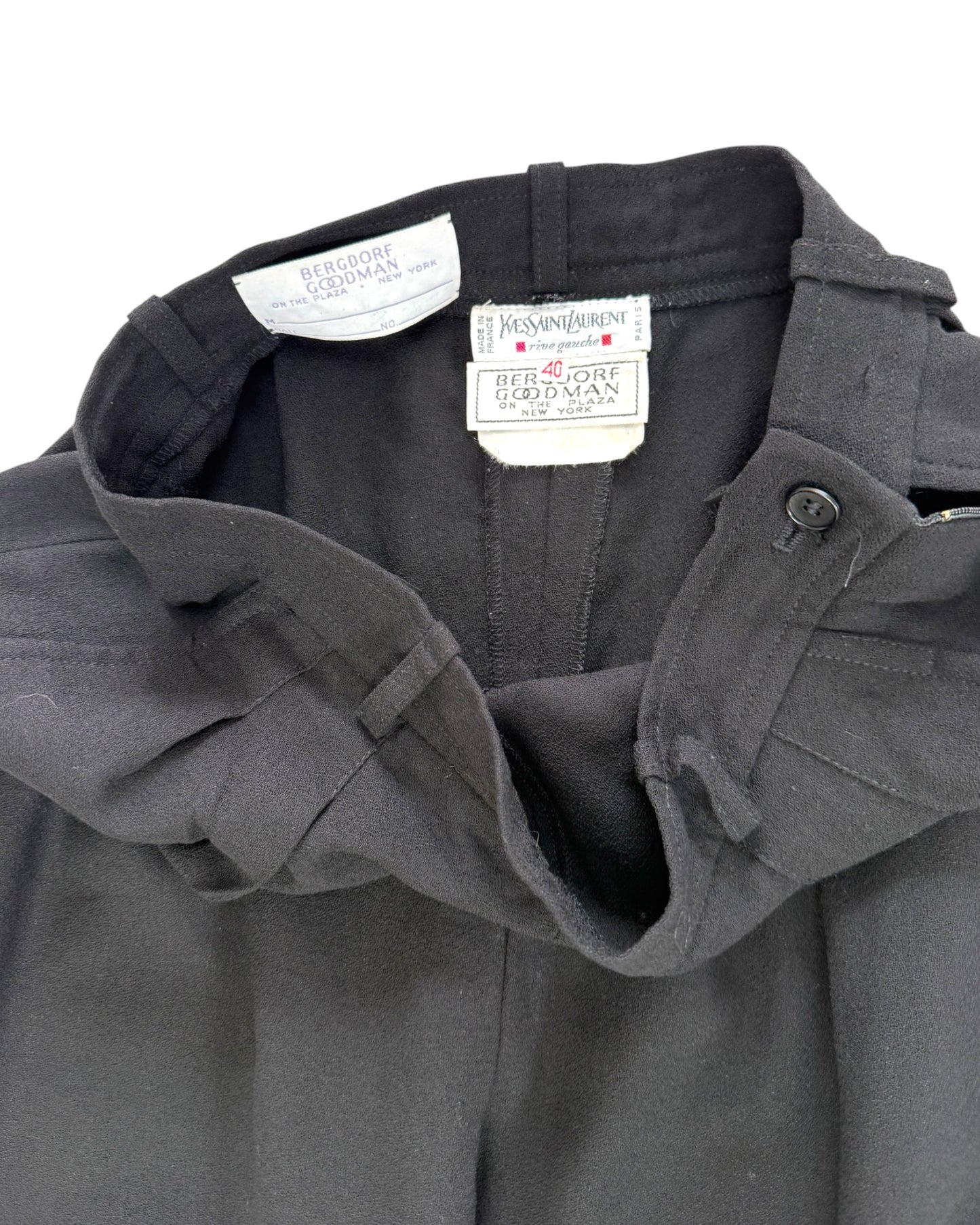 Vintage Yves Saint Laurent Black Trousers